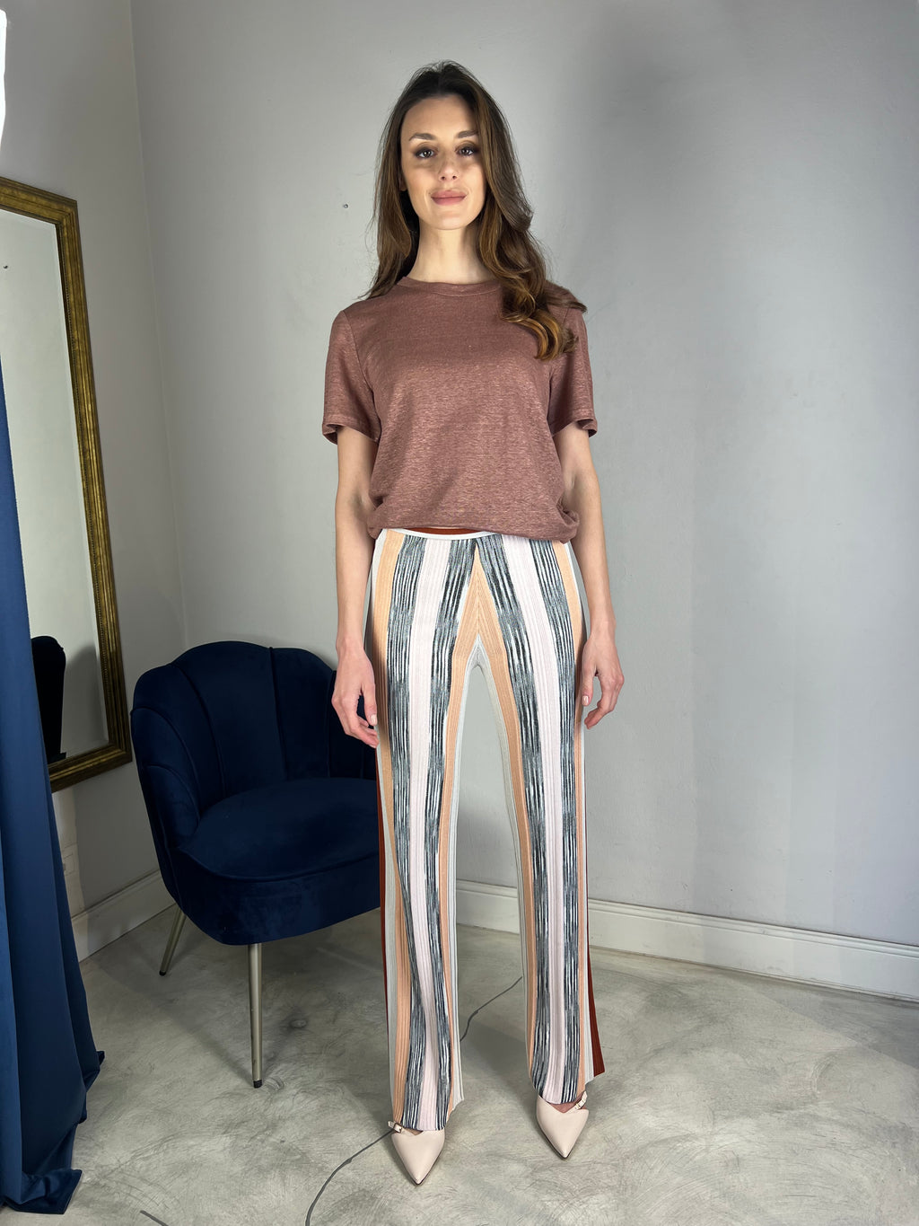 Pantalone a righe