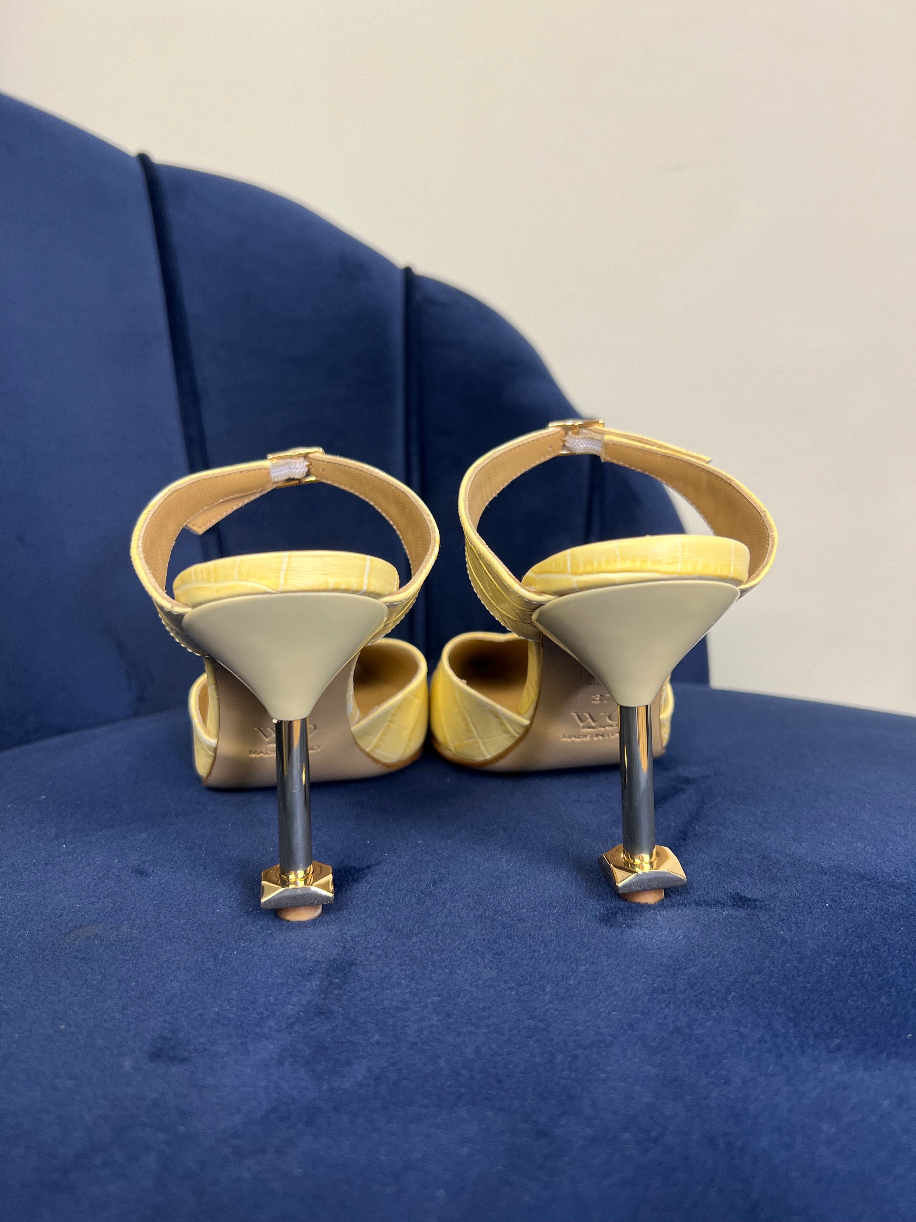 Sabot giallo stampa cocco