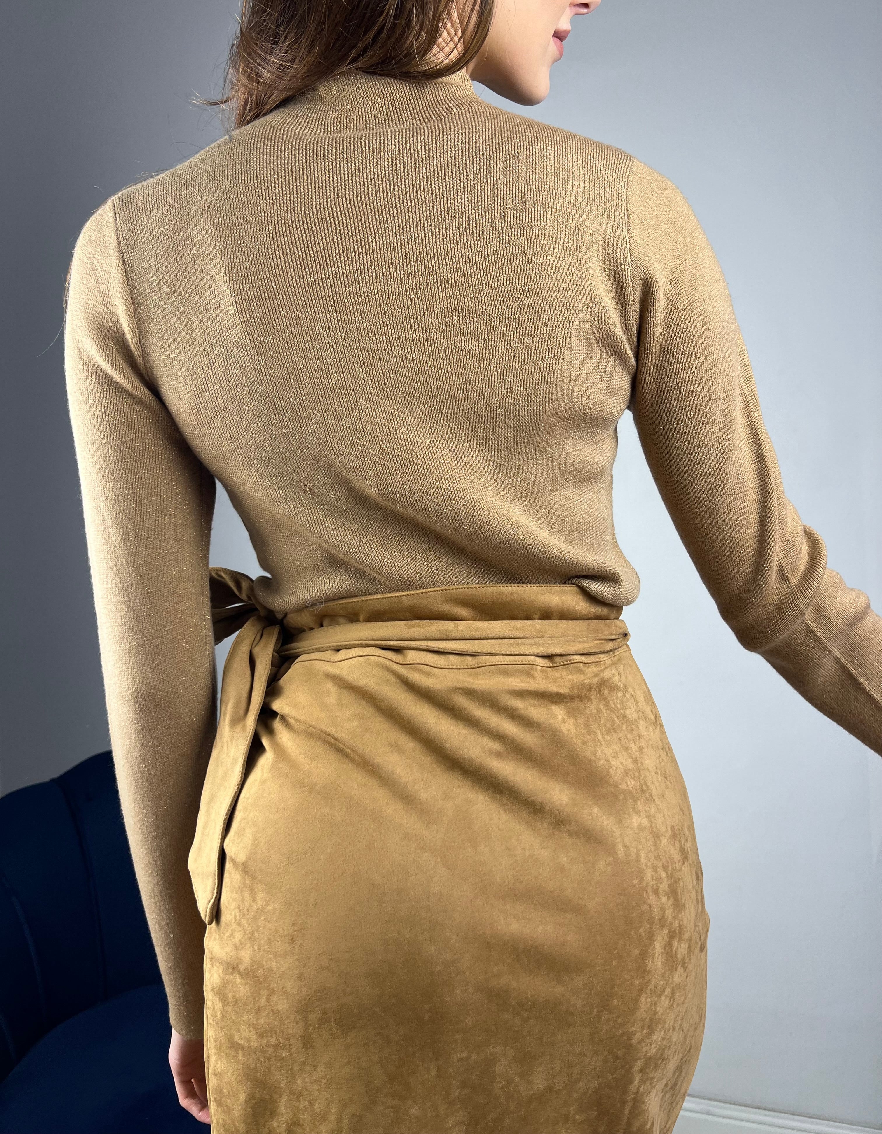 Maglia cammello lurex