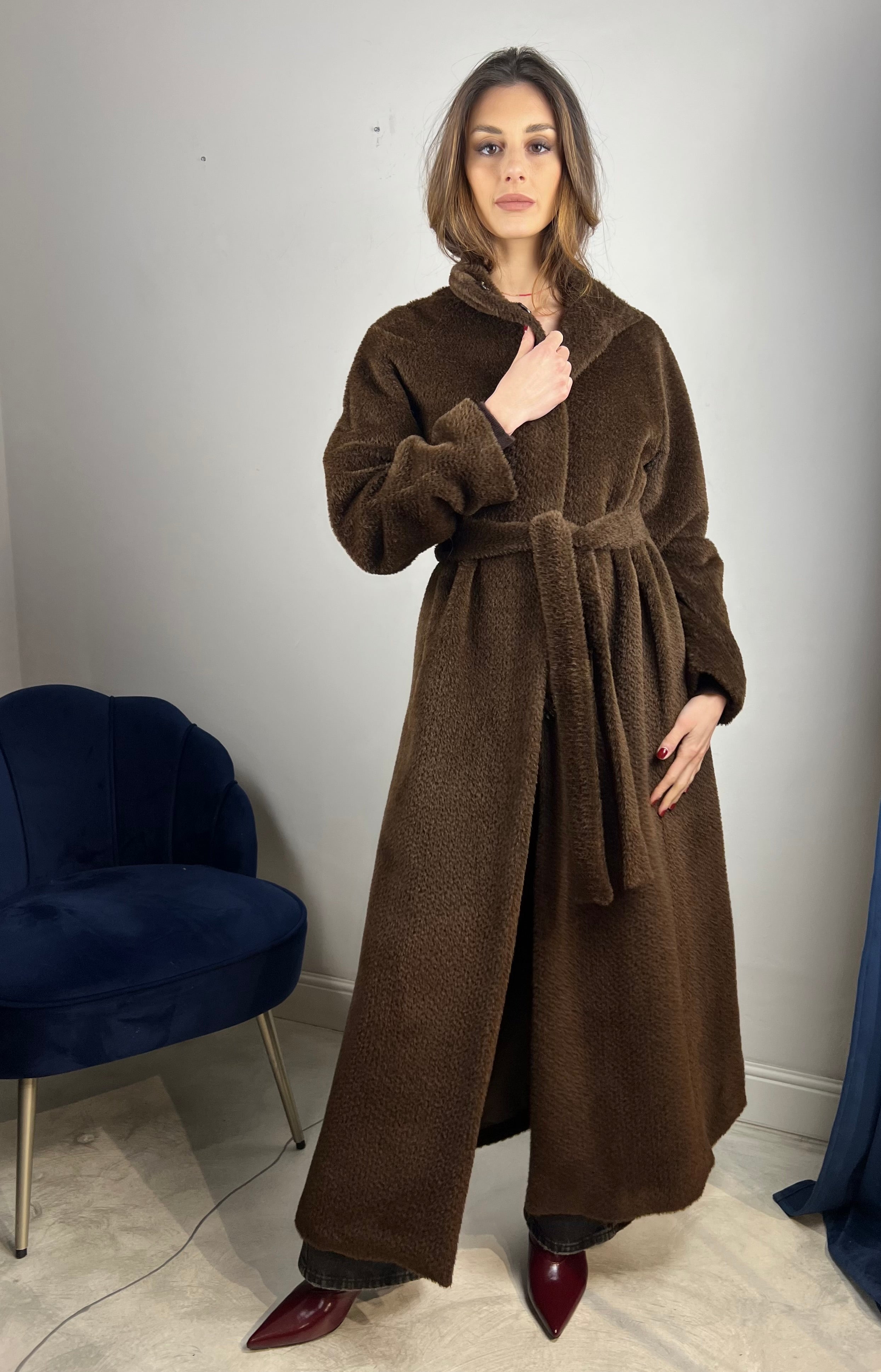 Cappotto lana e alpaca lunghissimo