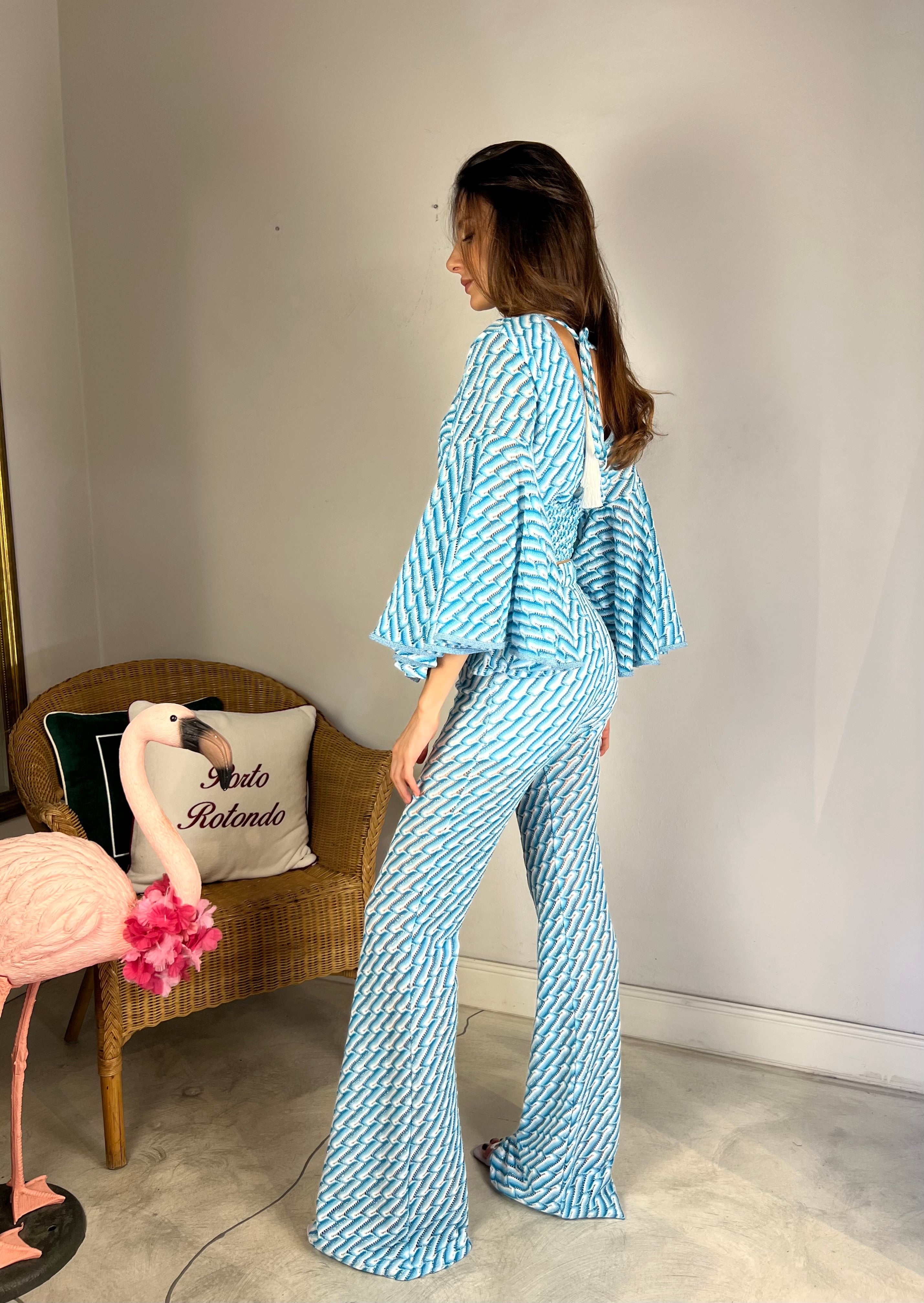 Completo coordinato top e pantalone