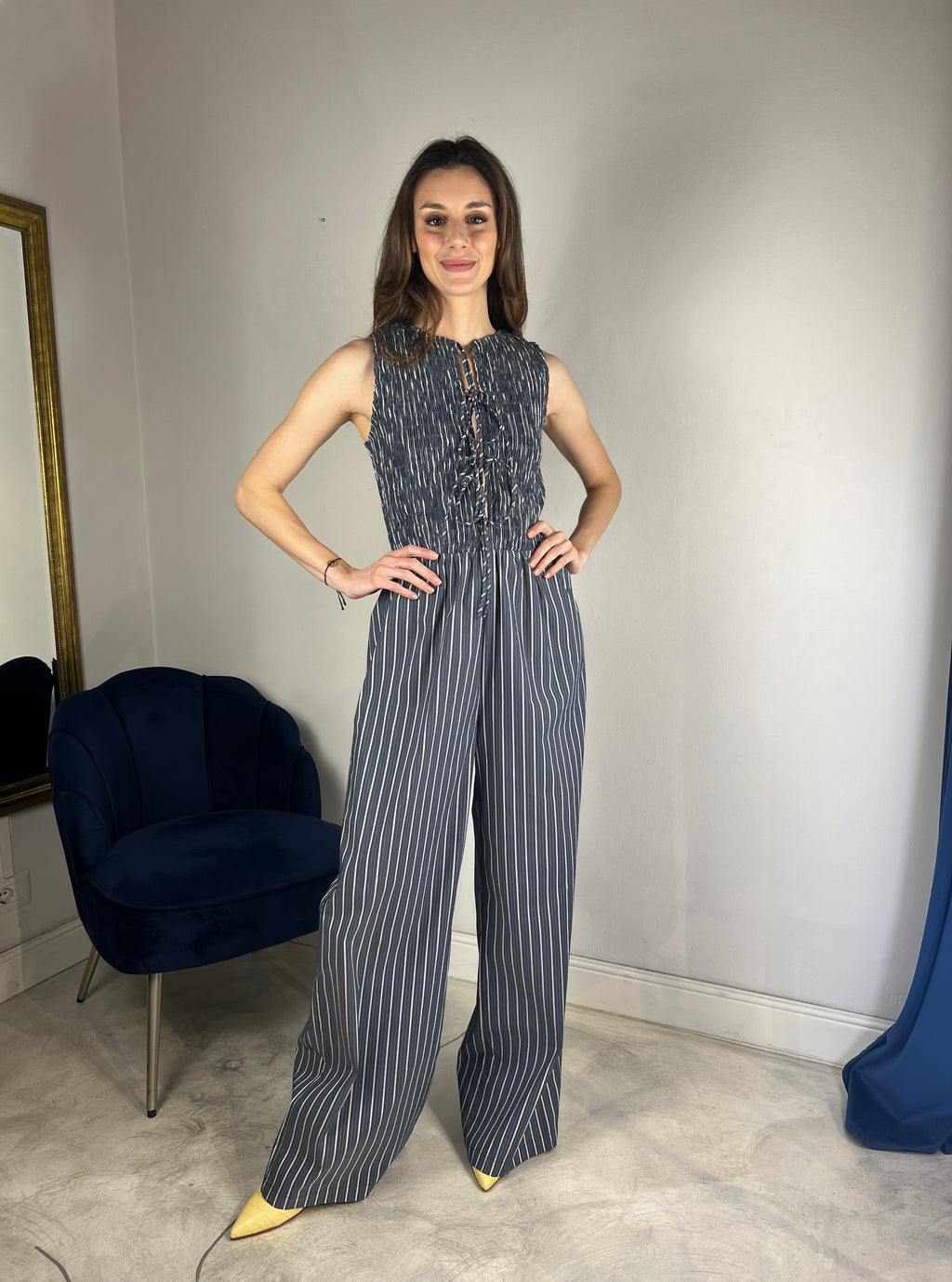 Tuta lunga punto smock