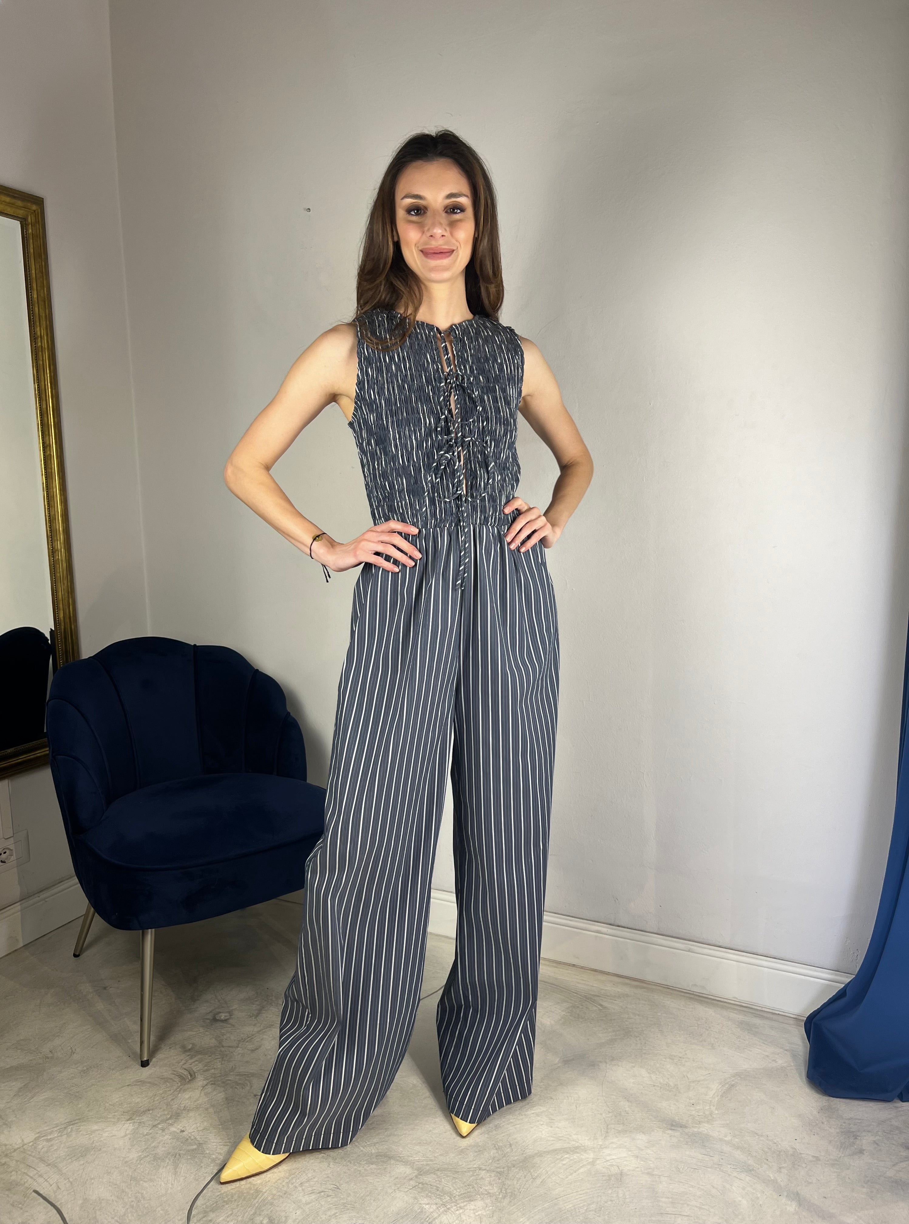 Tuta lunga punto smock