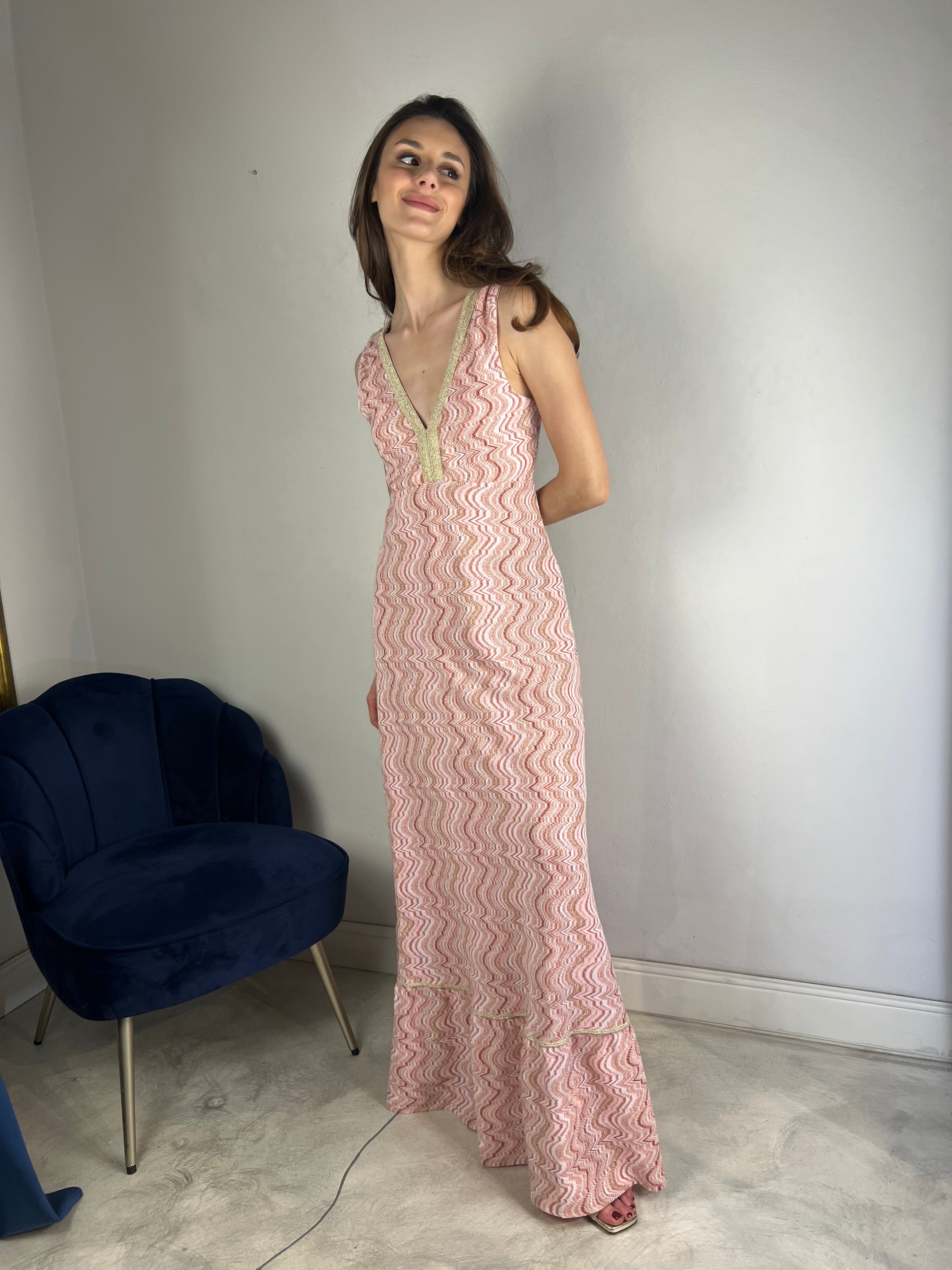 Abito estivo lungo rosa