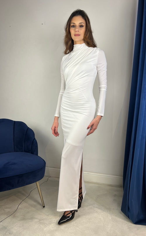 Abito bianco lungo
