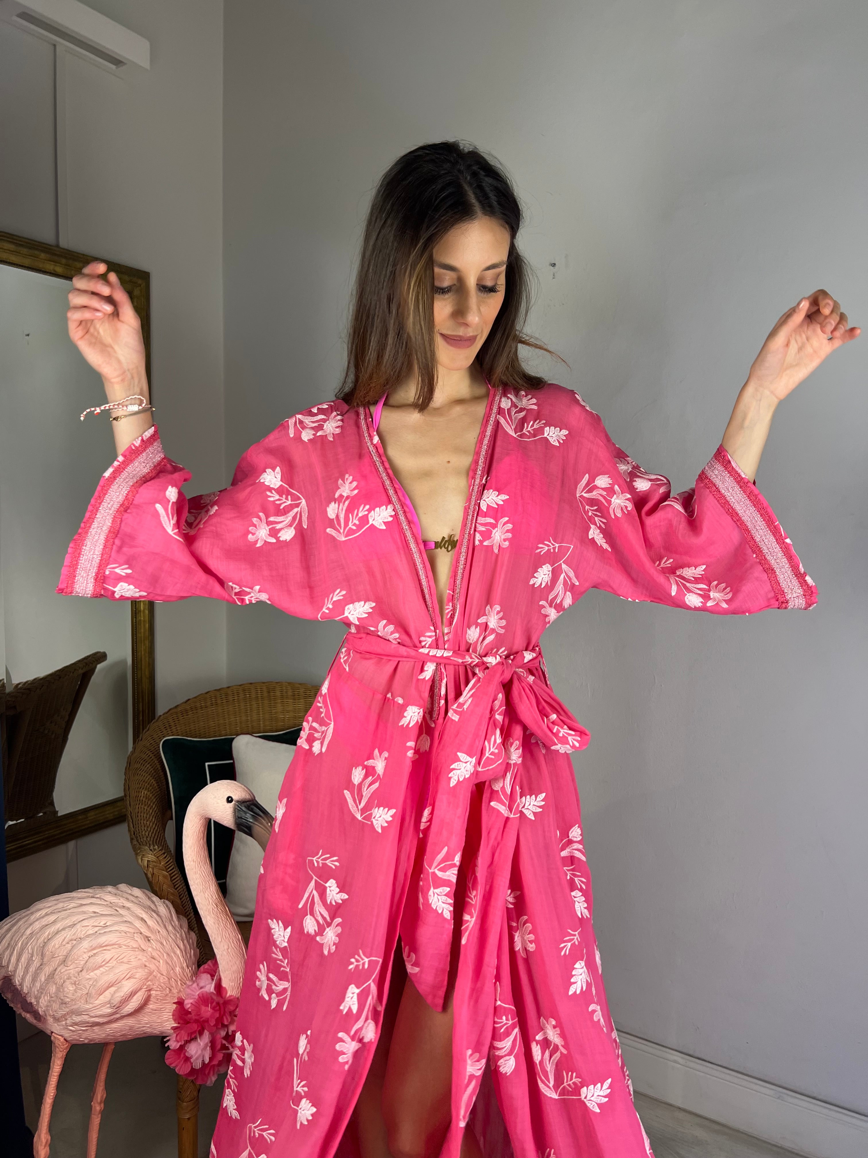 Kimono Abito in seta vegetale