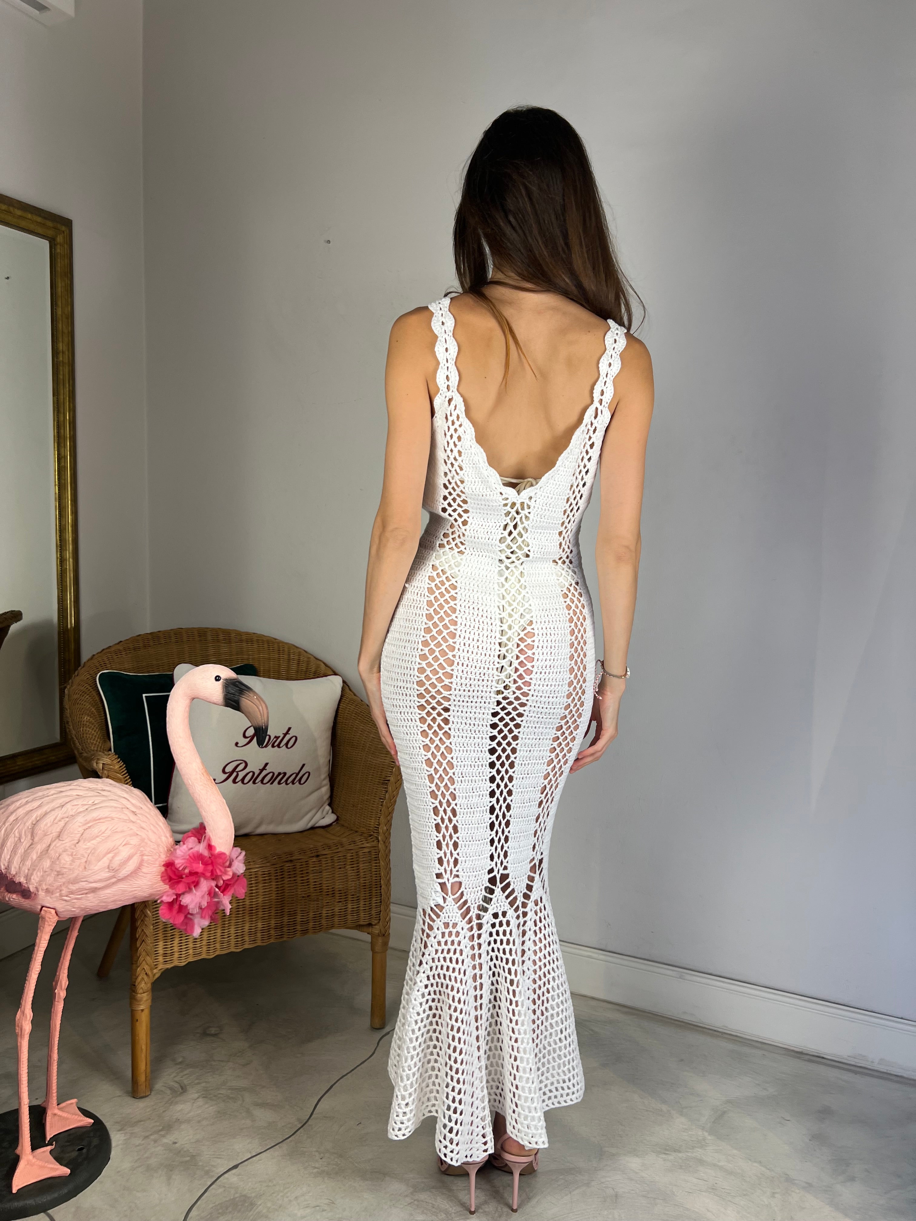 Abito crochet lungo