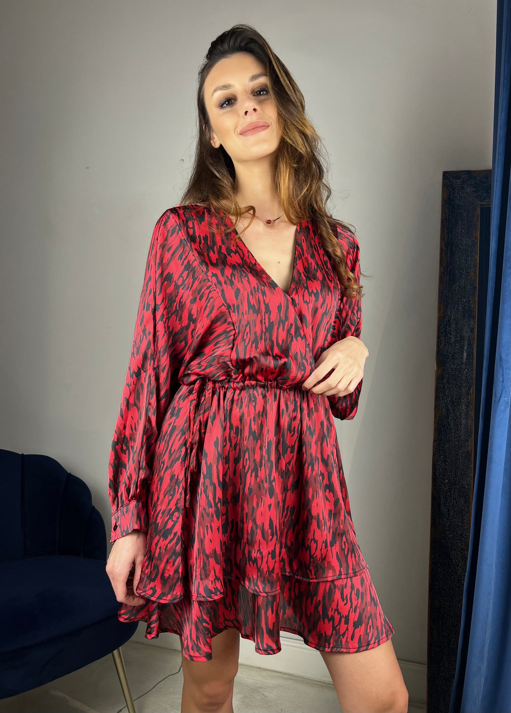 Abito corto in stampa