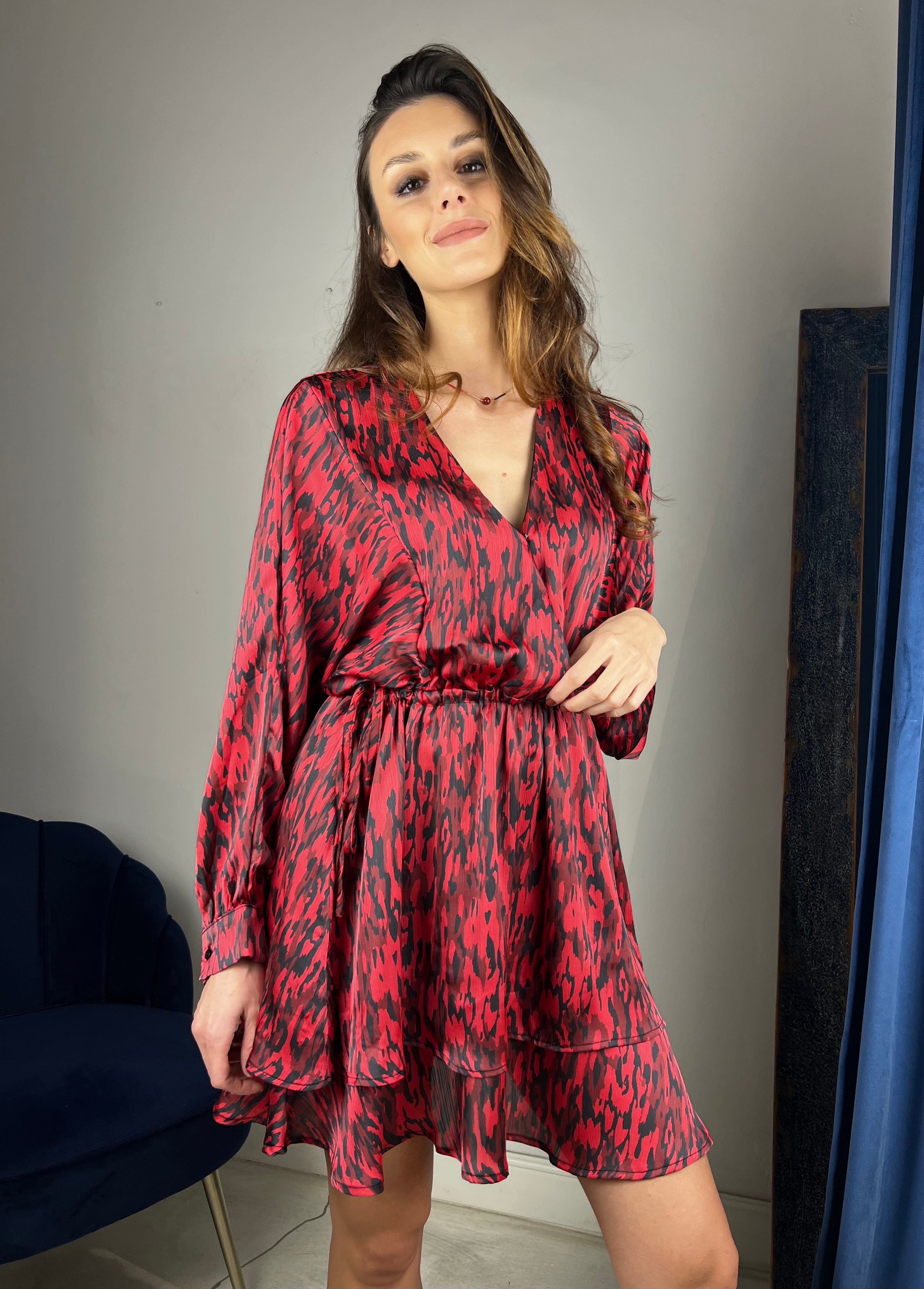 Abito corto in stampa