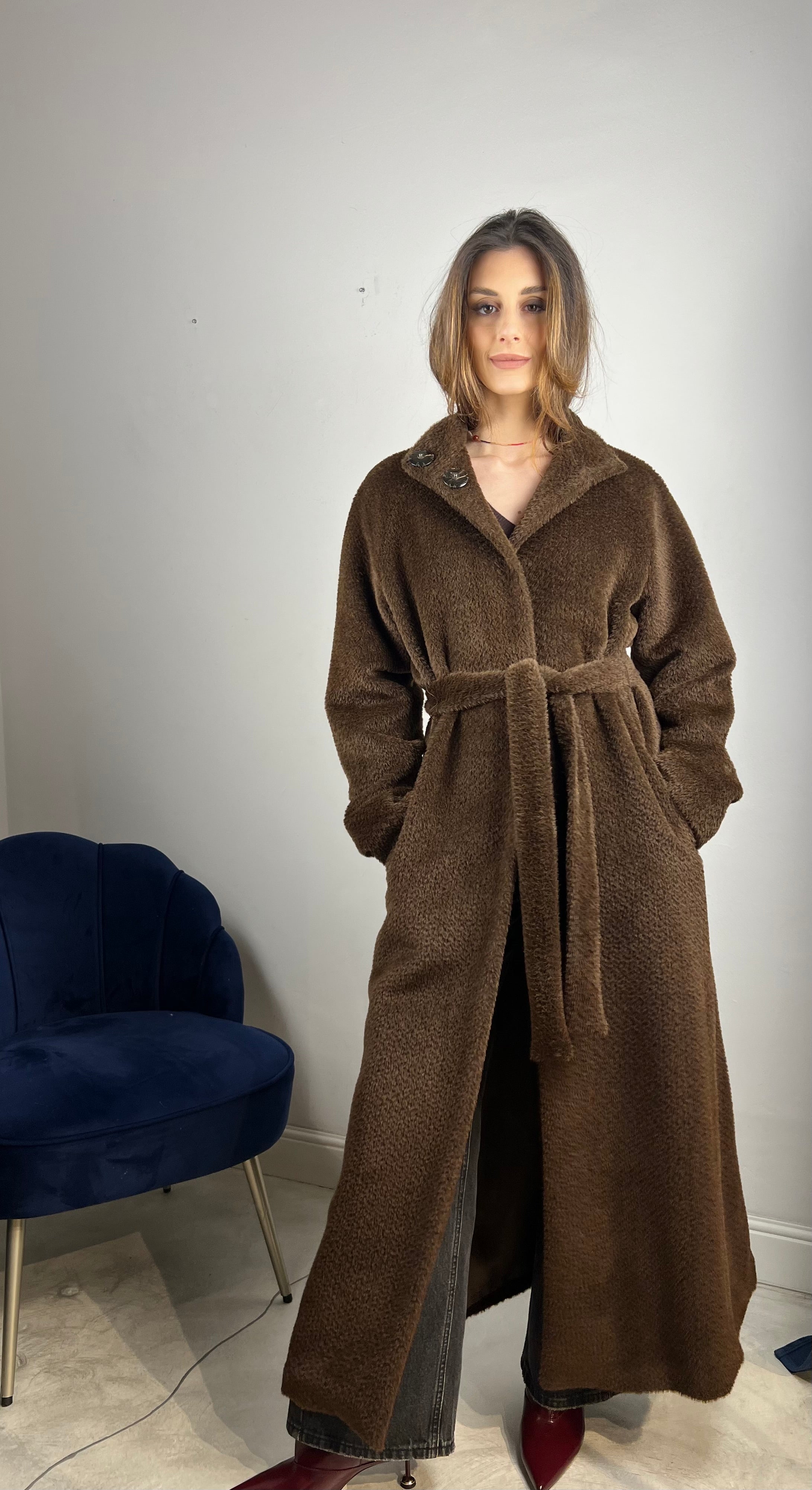 Cappotto lana e alpaca lunghissimo