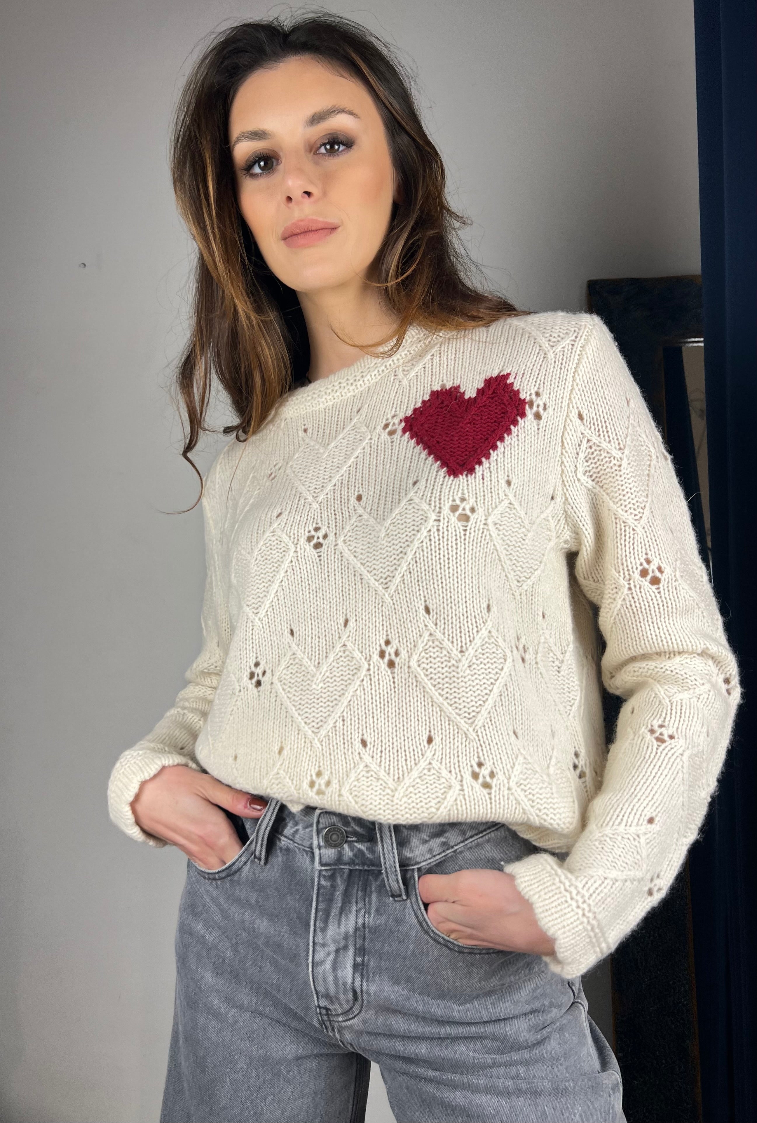 Maglione cuore