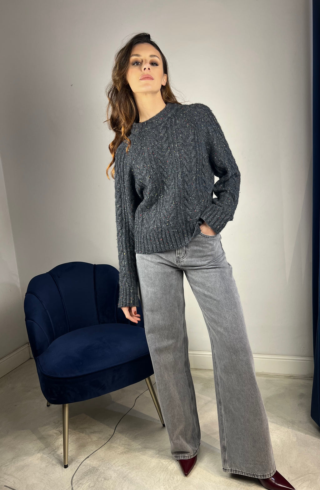 Maglione trecce