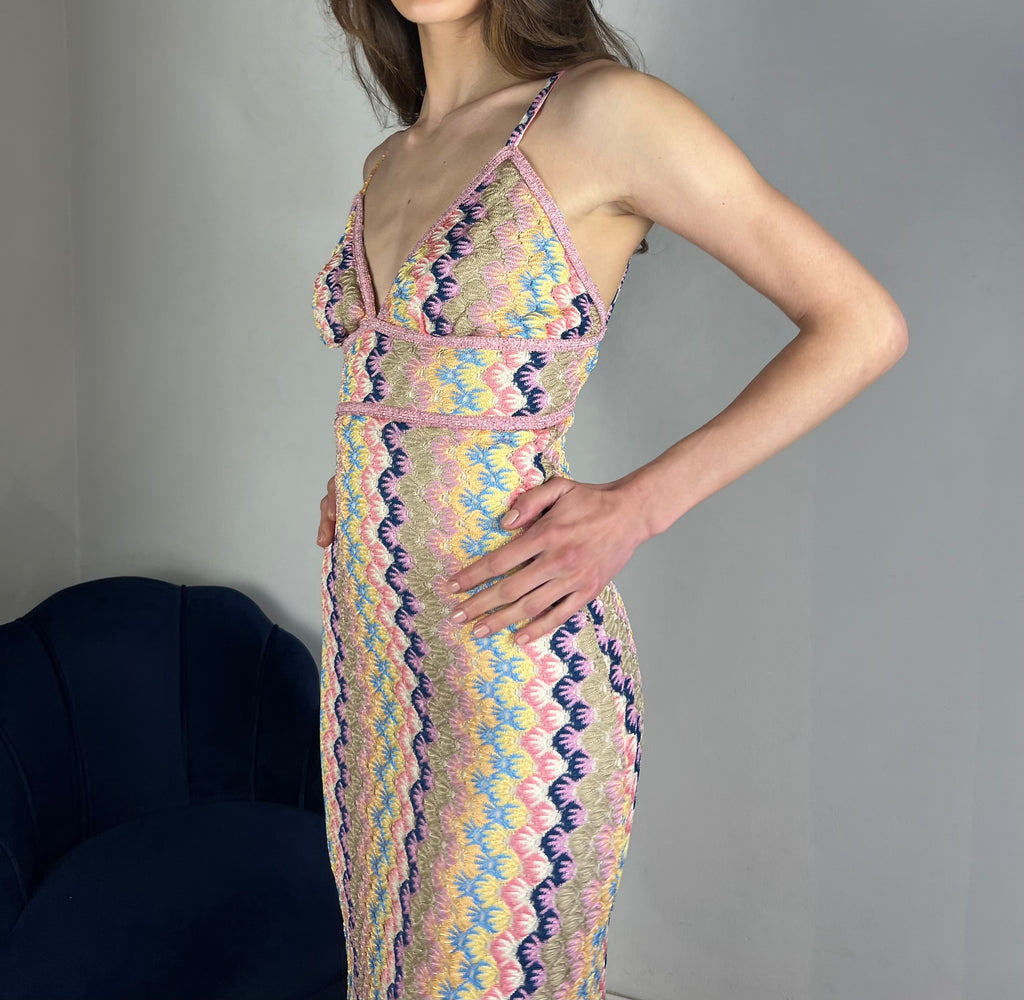 Slip dress multicolor