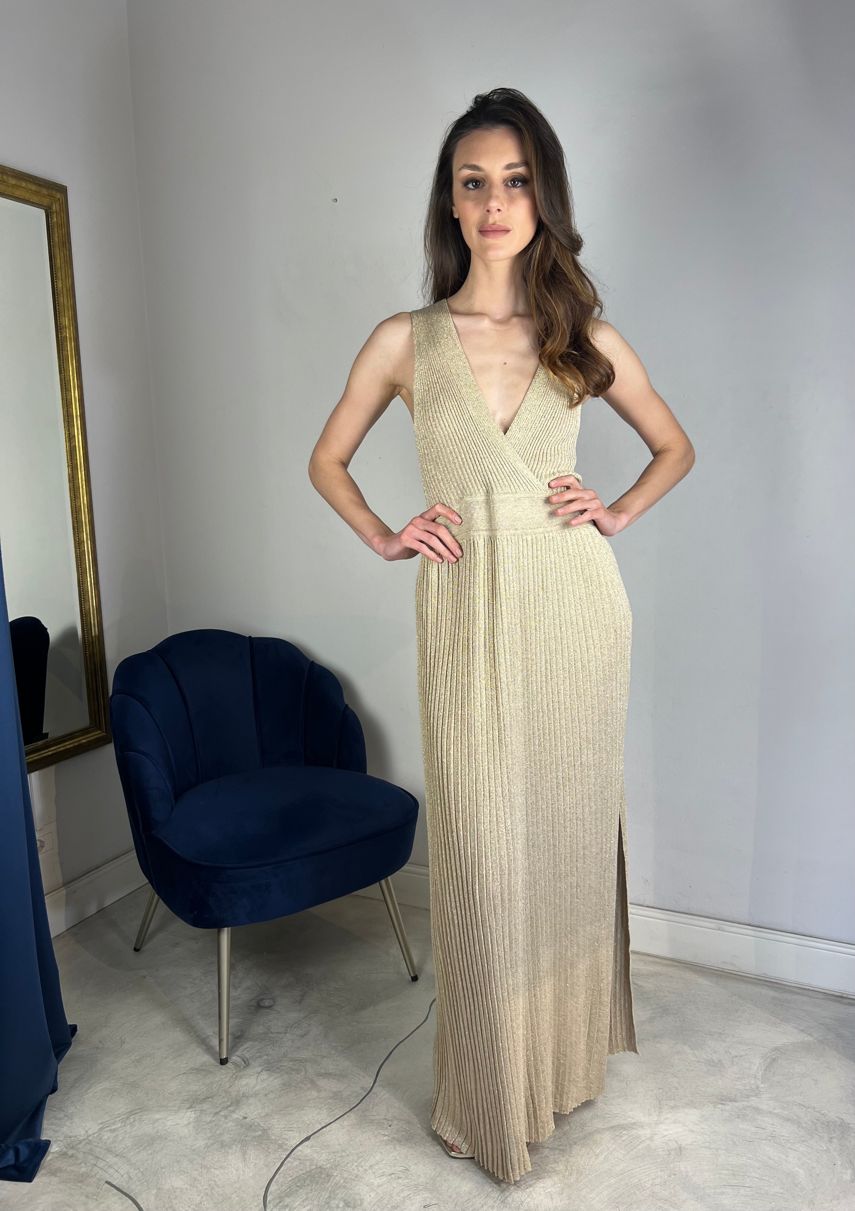 Abito oro lungo