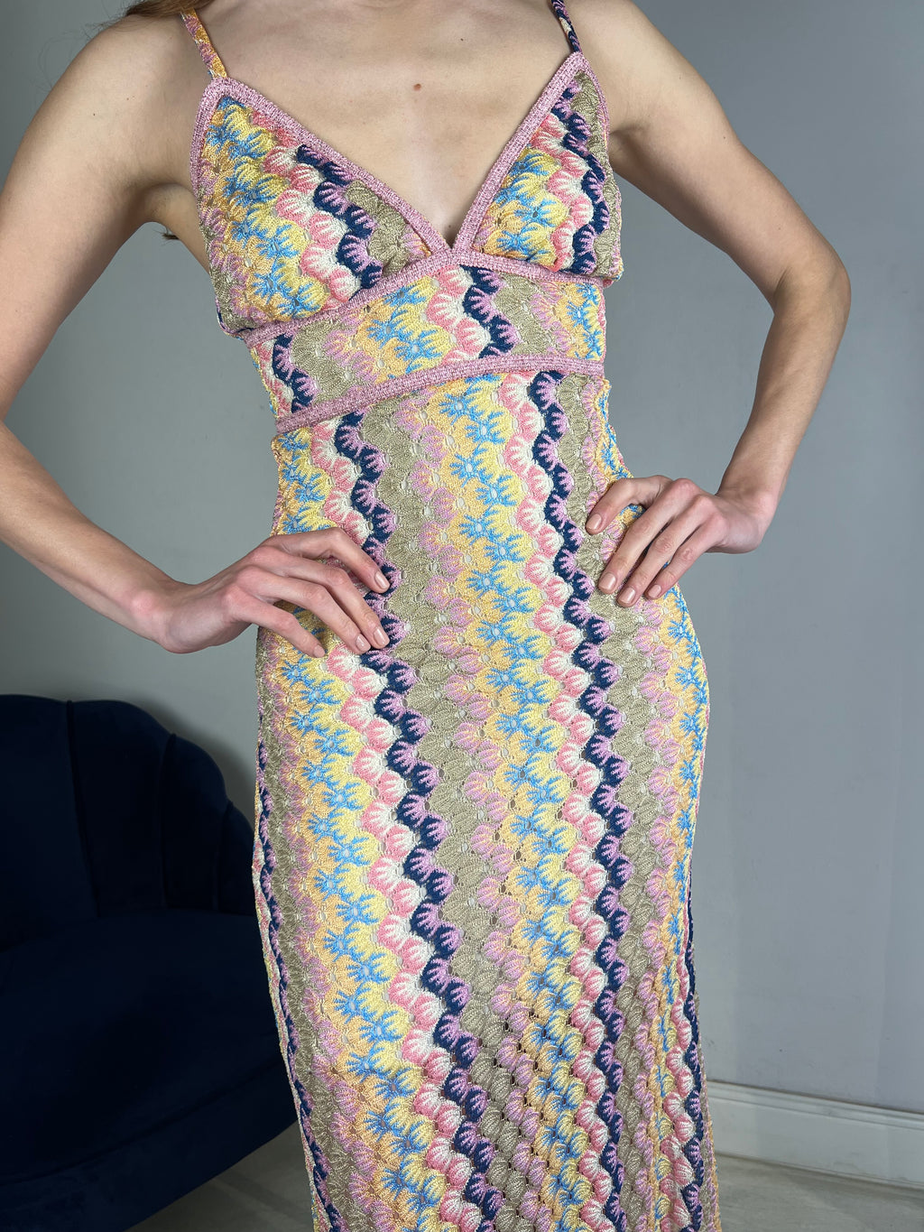 Slip dress multicolor