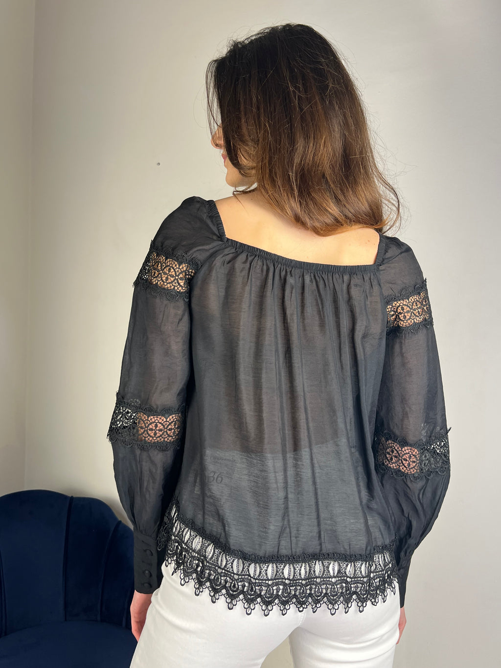 Camicia con bordature