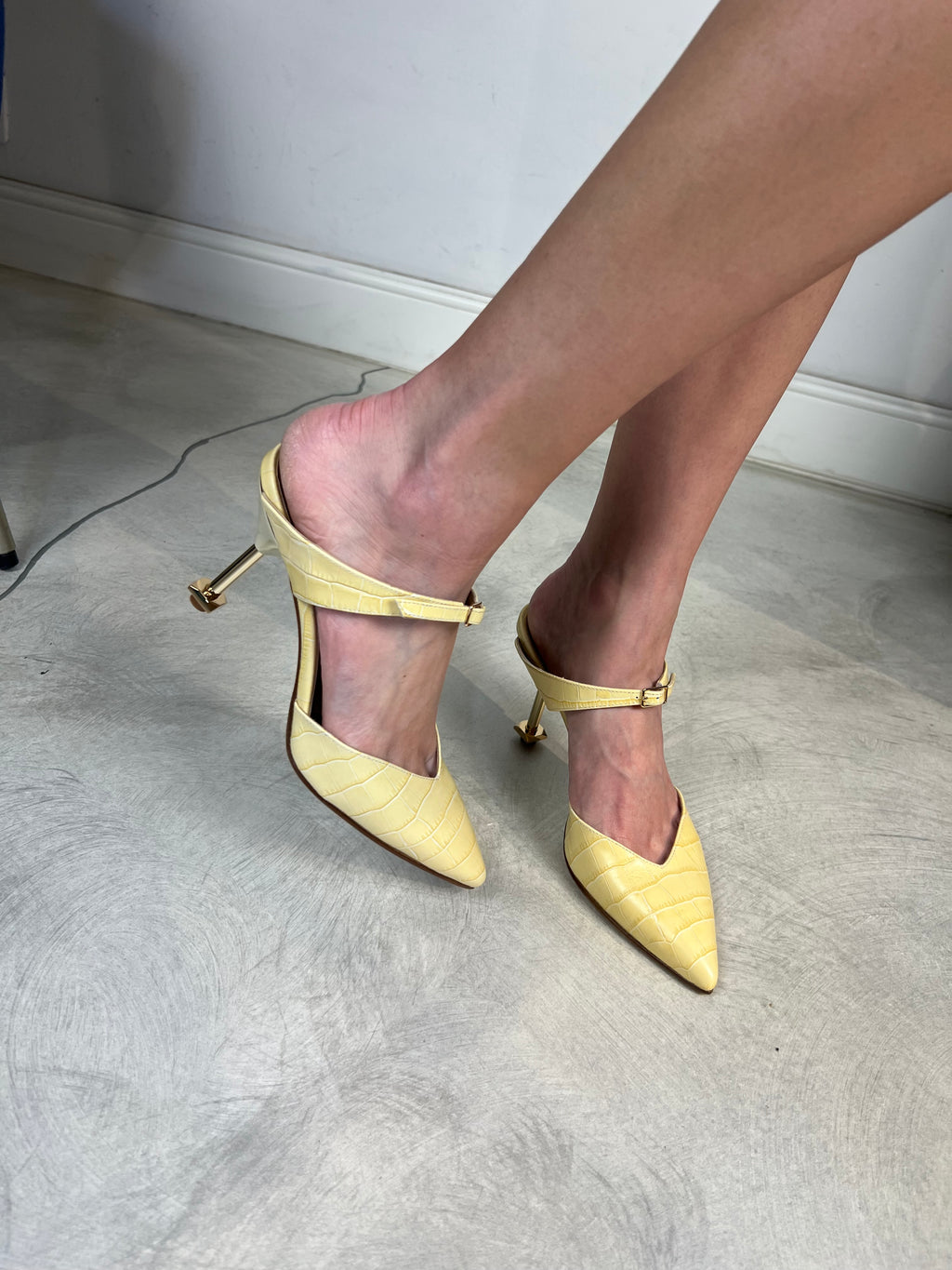 Sabot giallo stampa cocco