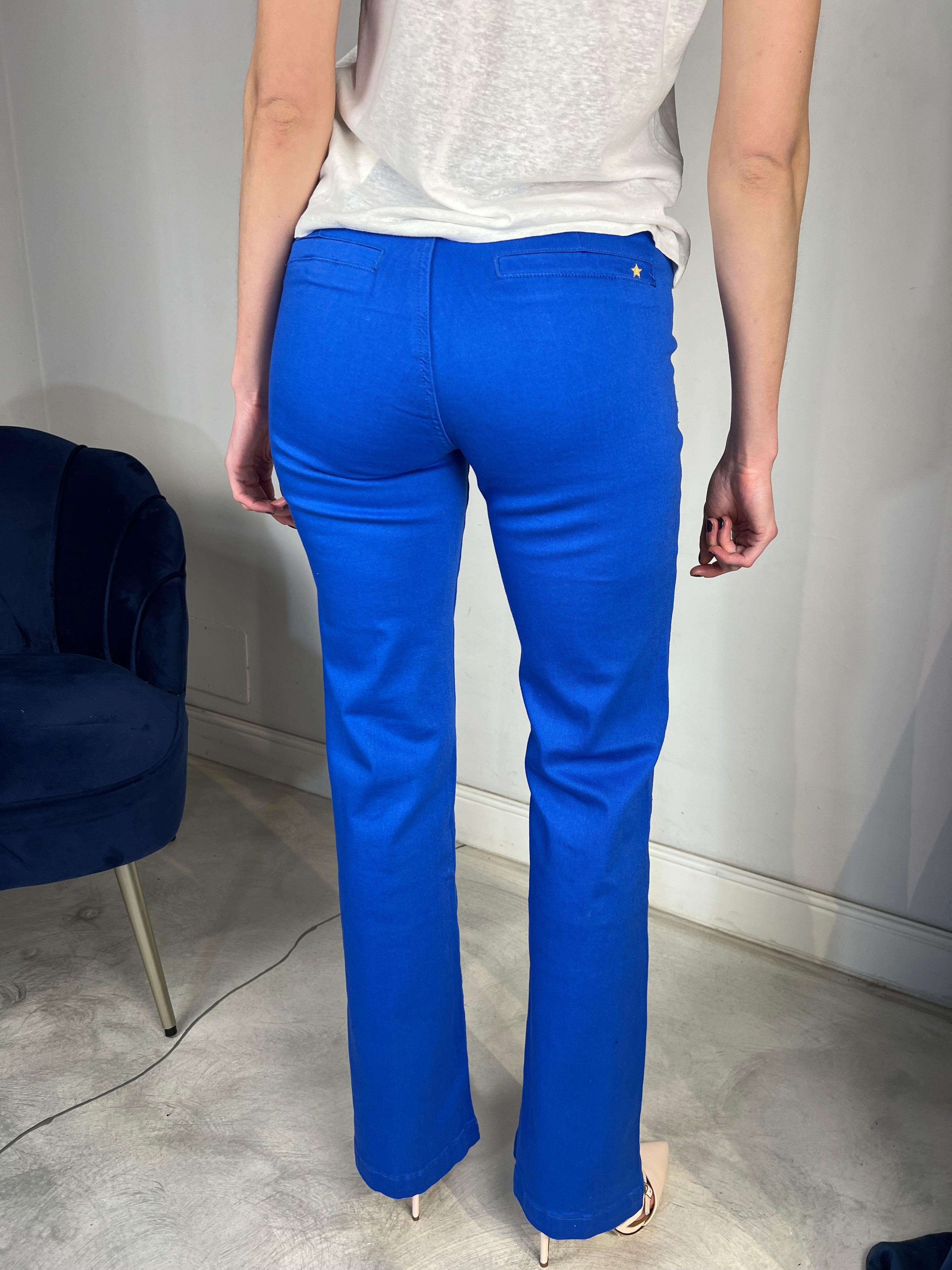 Pantalone blu elettrico