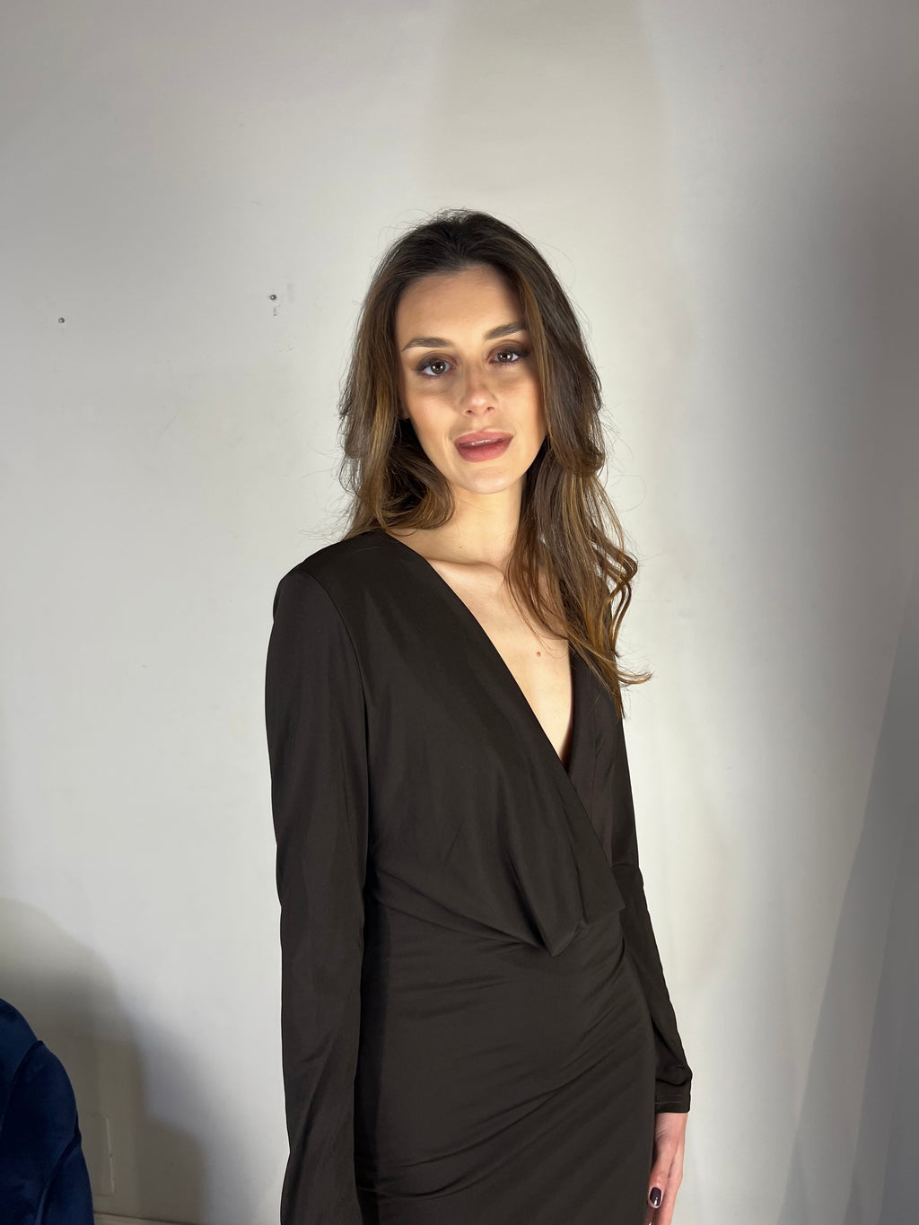 Abito midi cioccolato