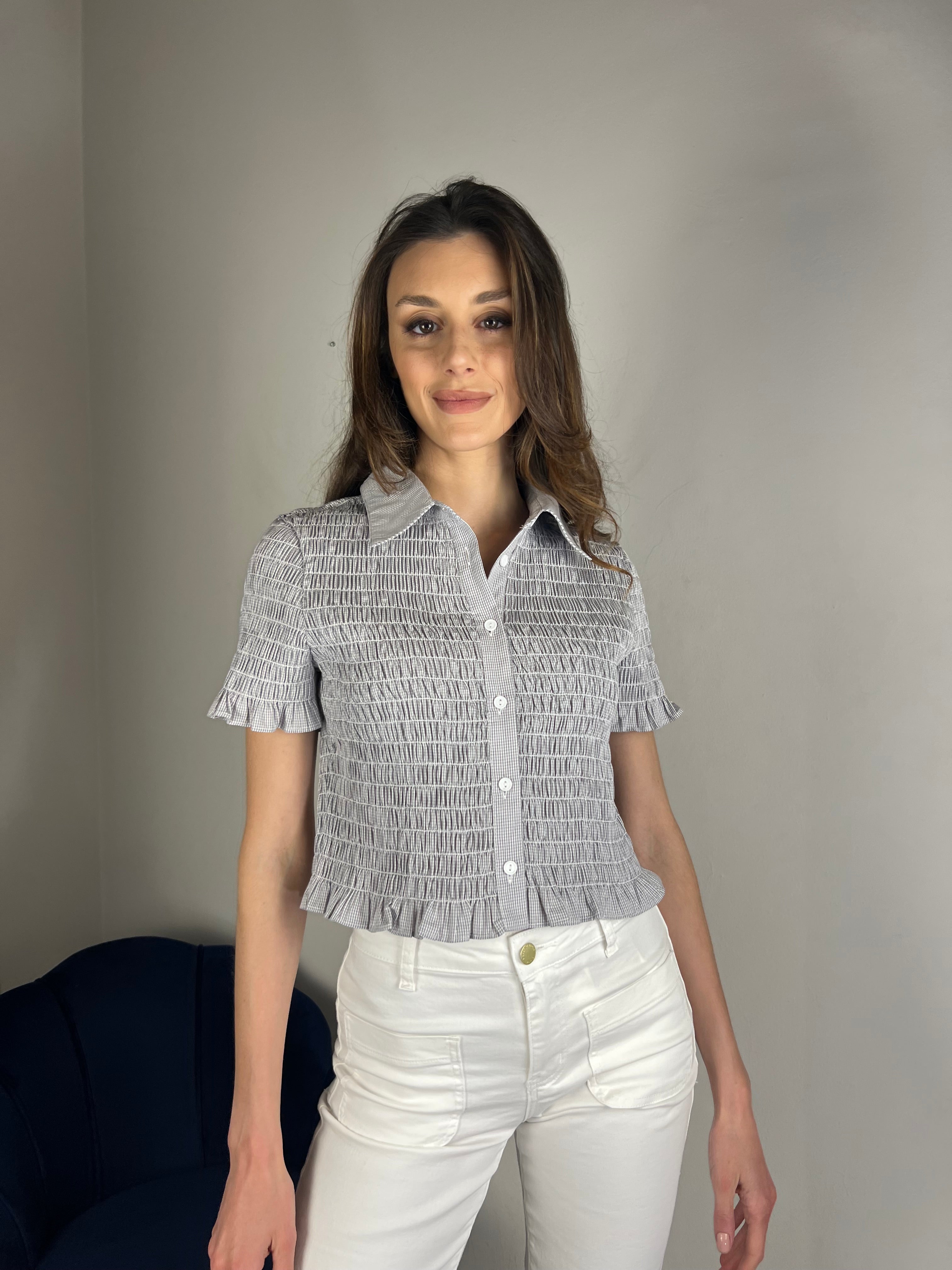 Camicia arricciata