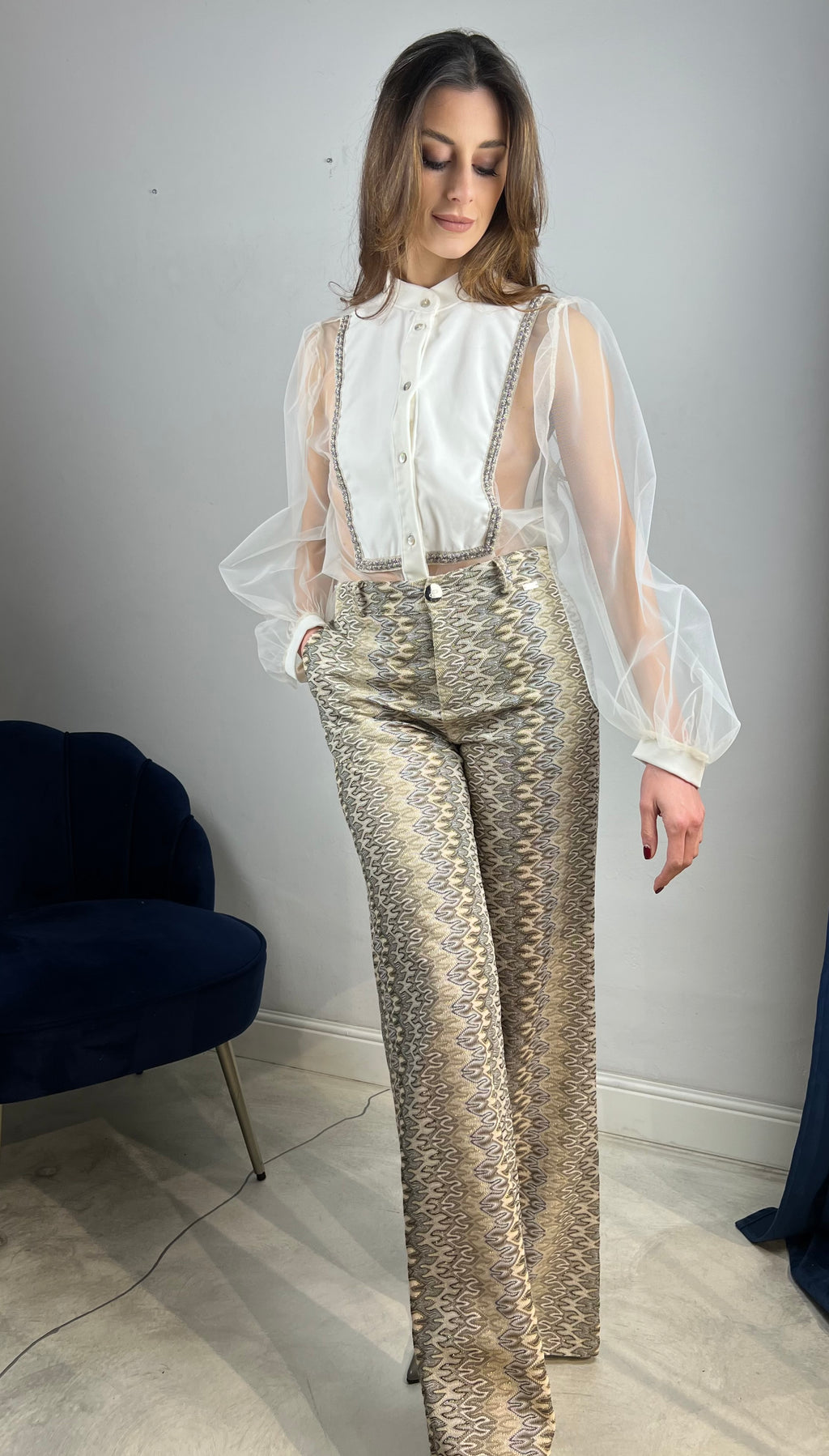 Pantalone gamba dritta