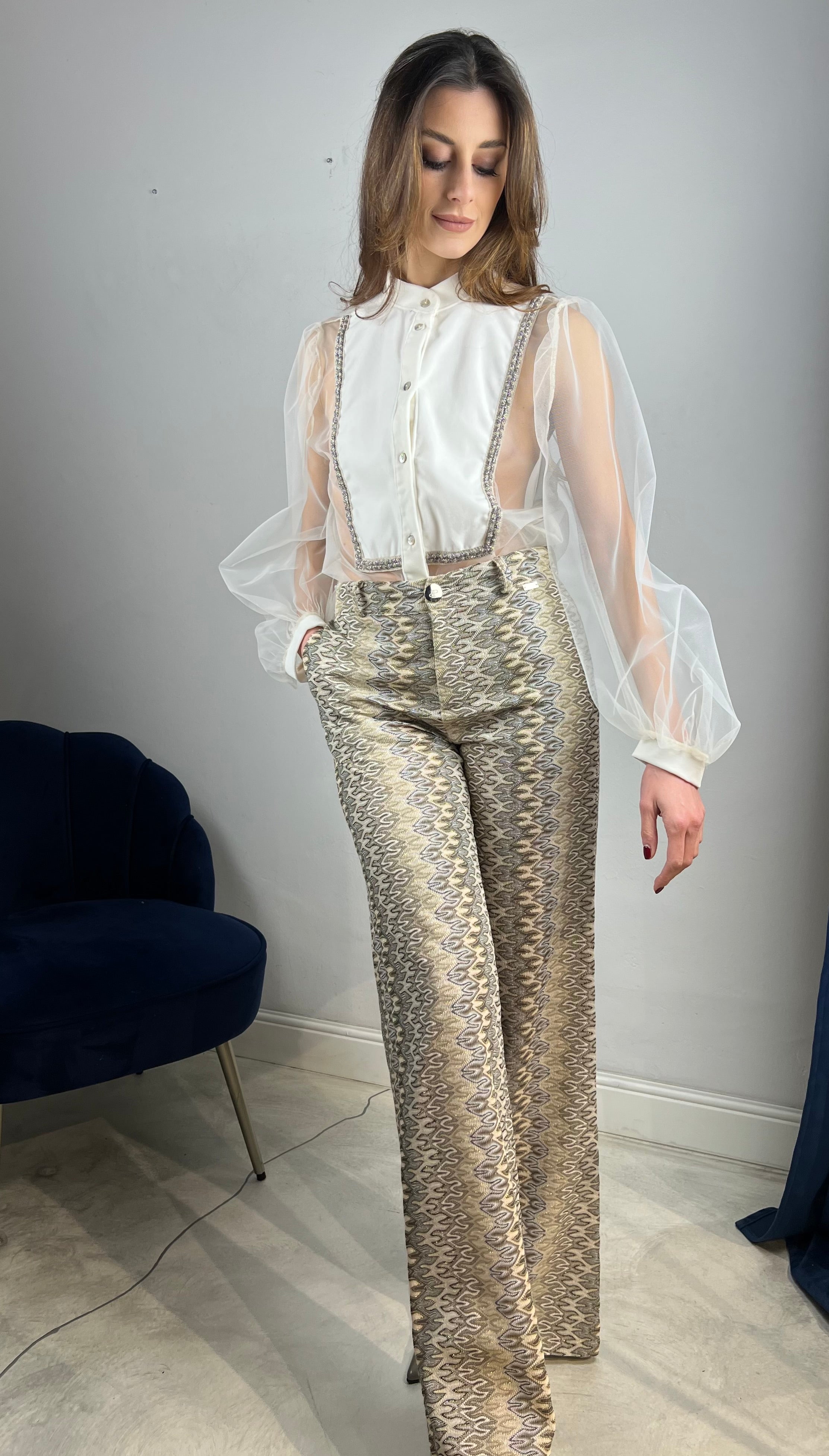 Pantalone gamba dritta