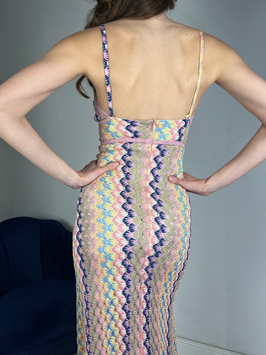 Slip dress multicolor