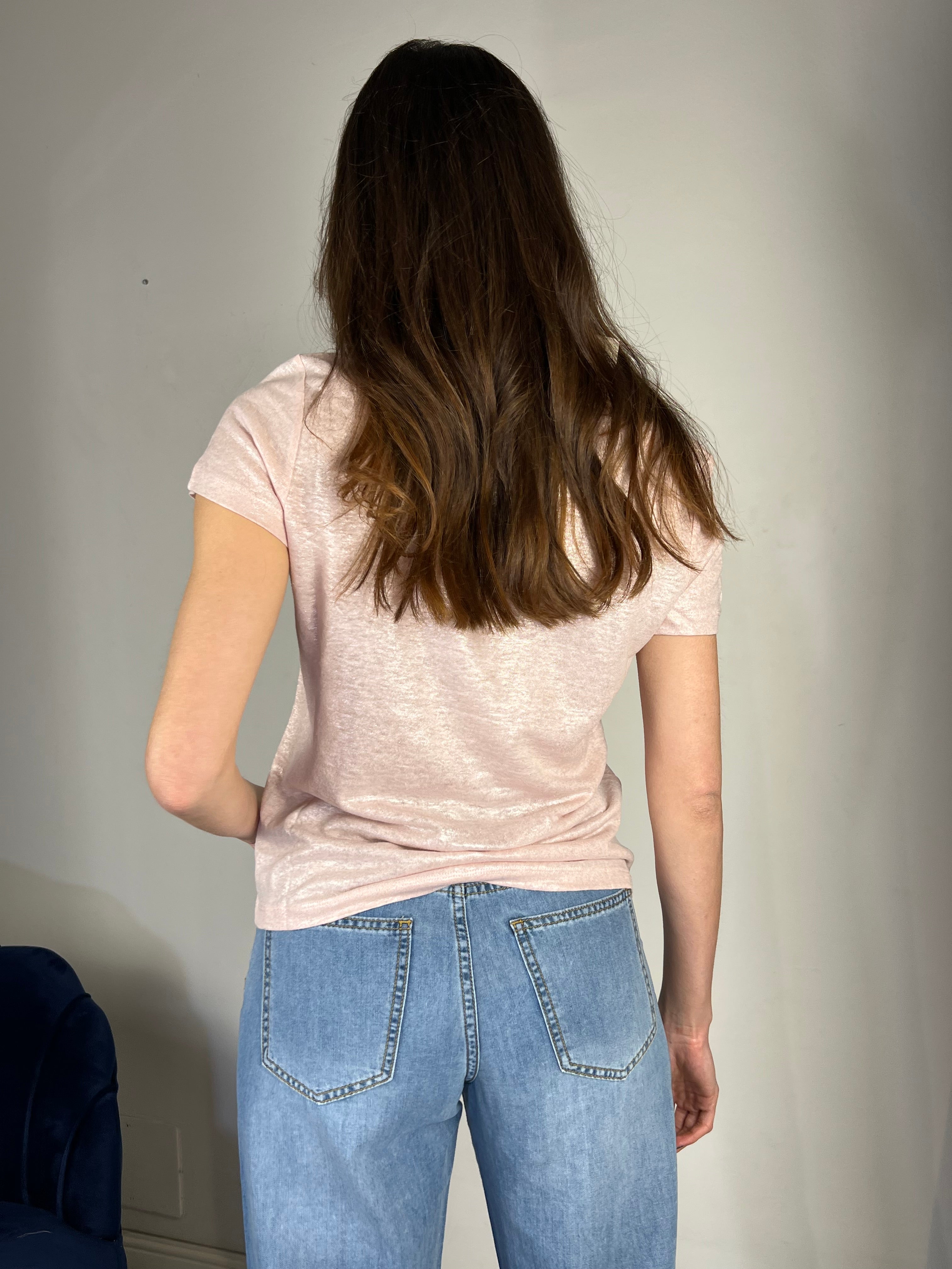 Tshirt 100% lino laminata