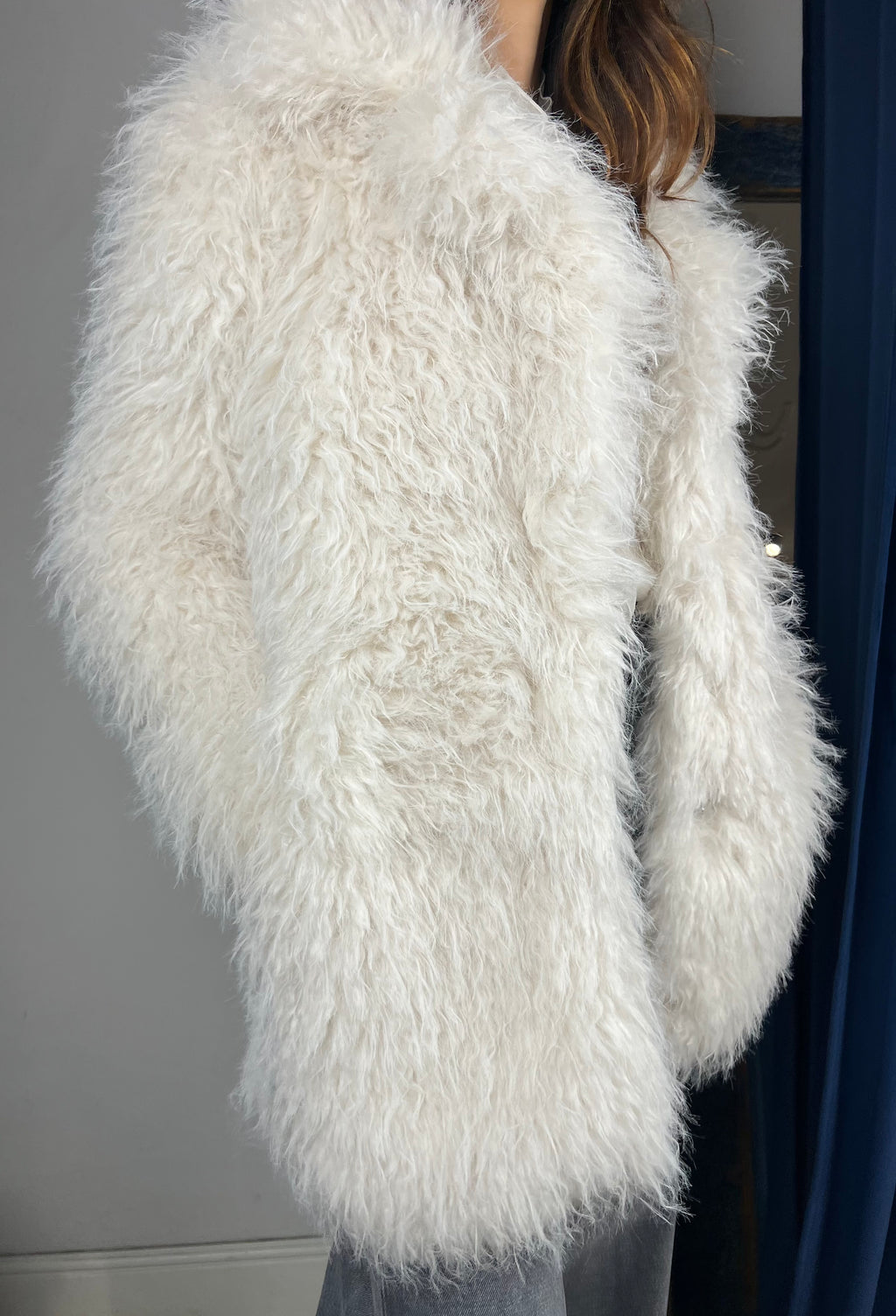 Eco pelliccia bianca
