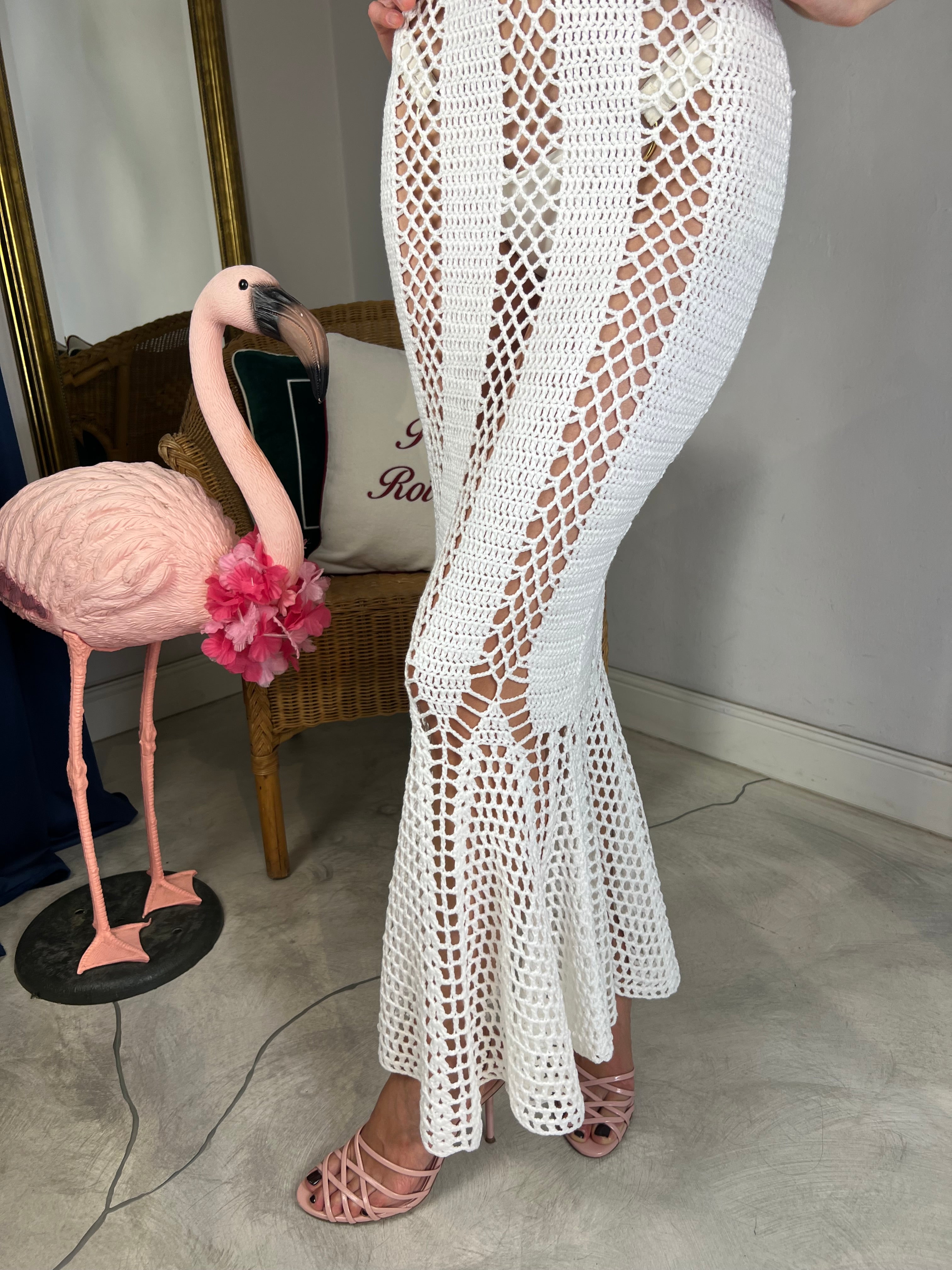 Abito crochet lungo