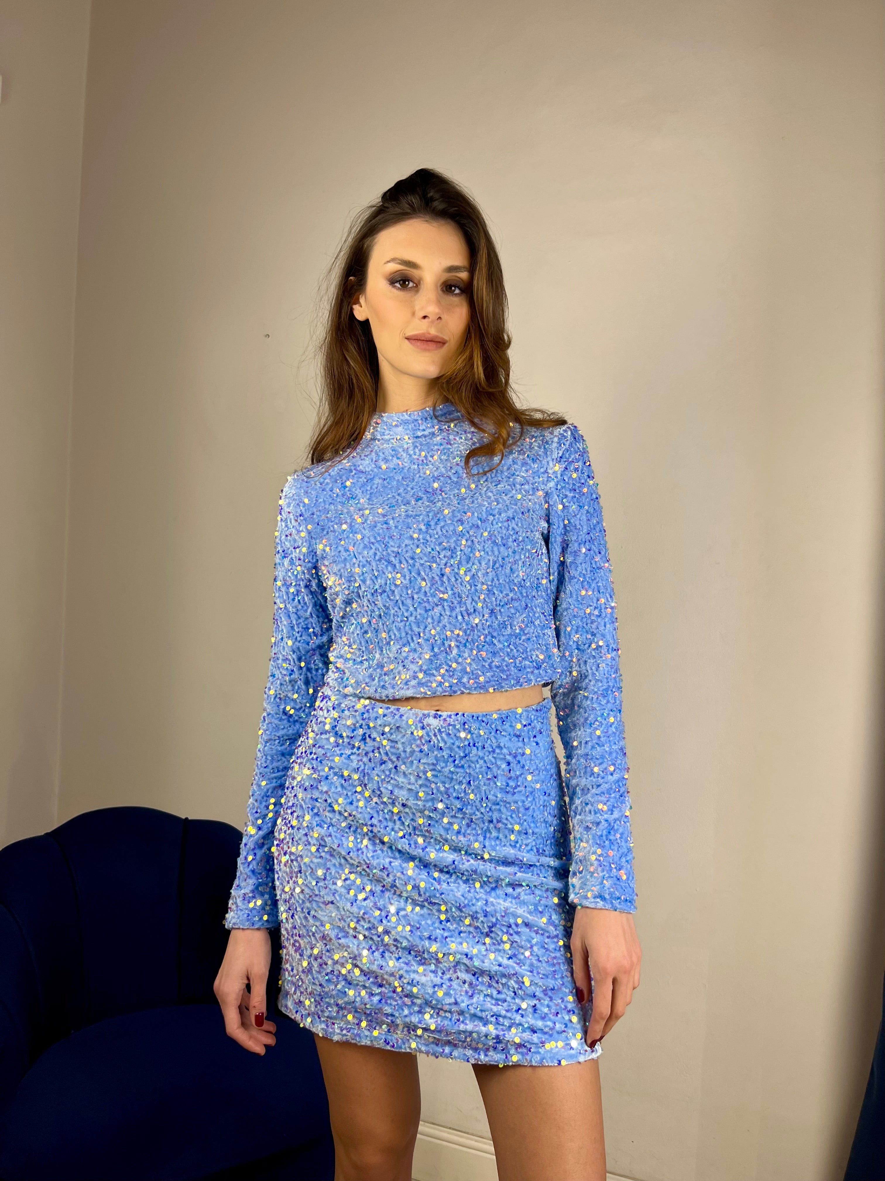 Gonna paiettes completo