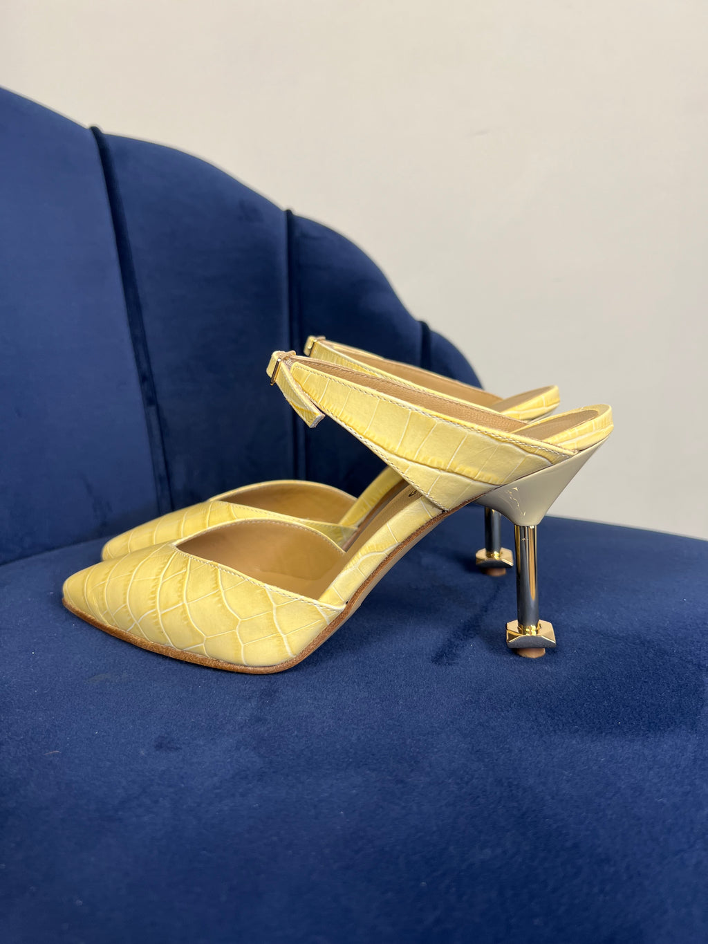 Sabot giallo stampa cocco