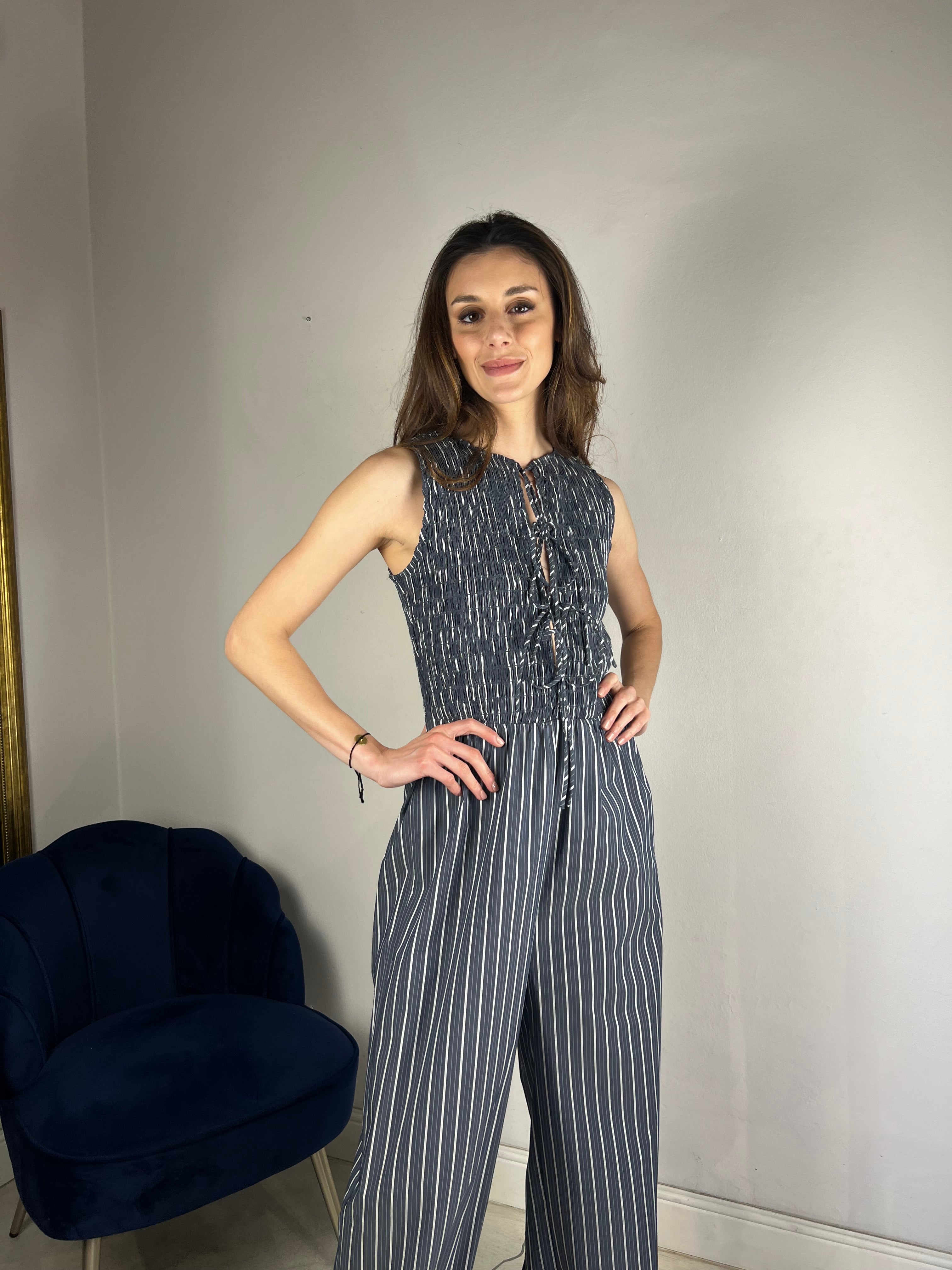 Tuta lunga punto smock