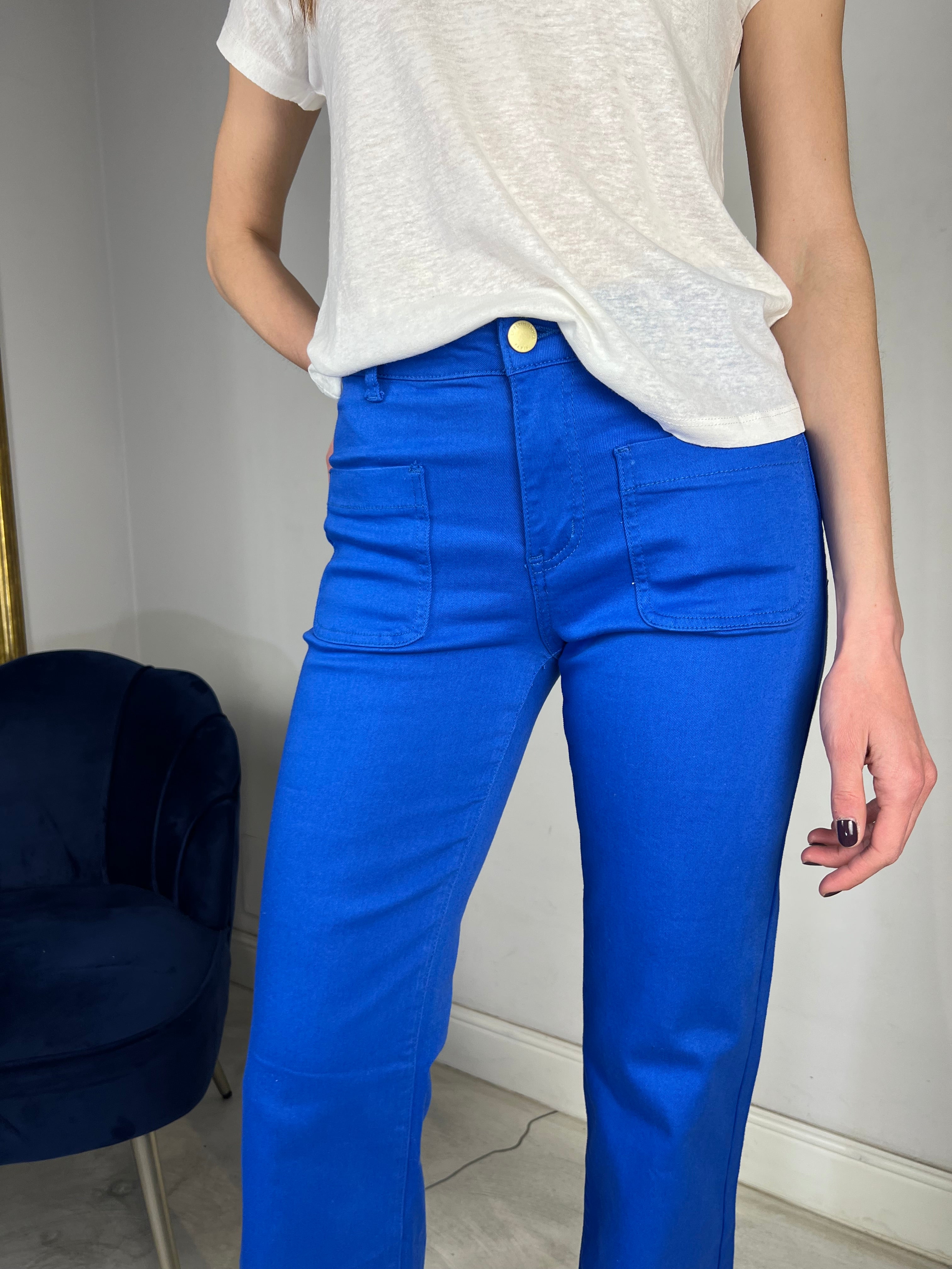 Pantalone blu elettrico