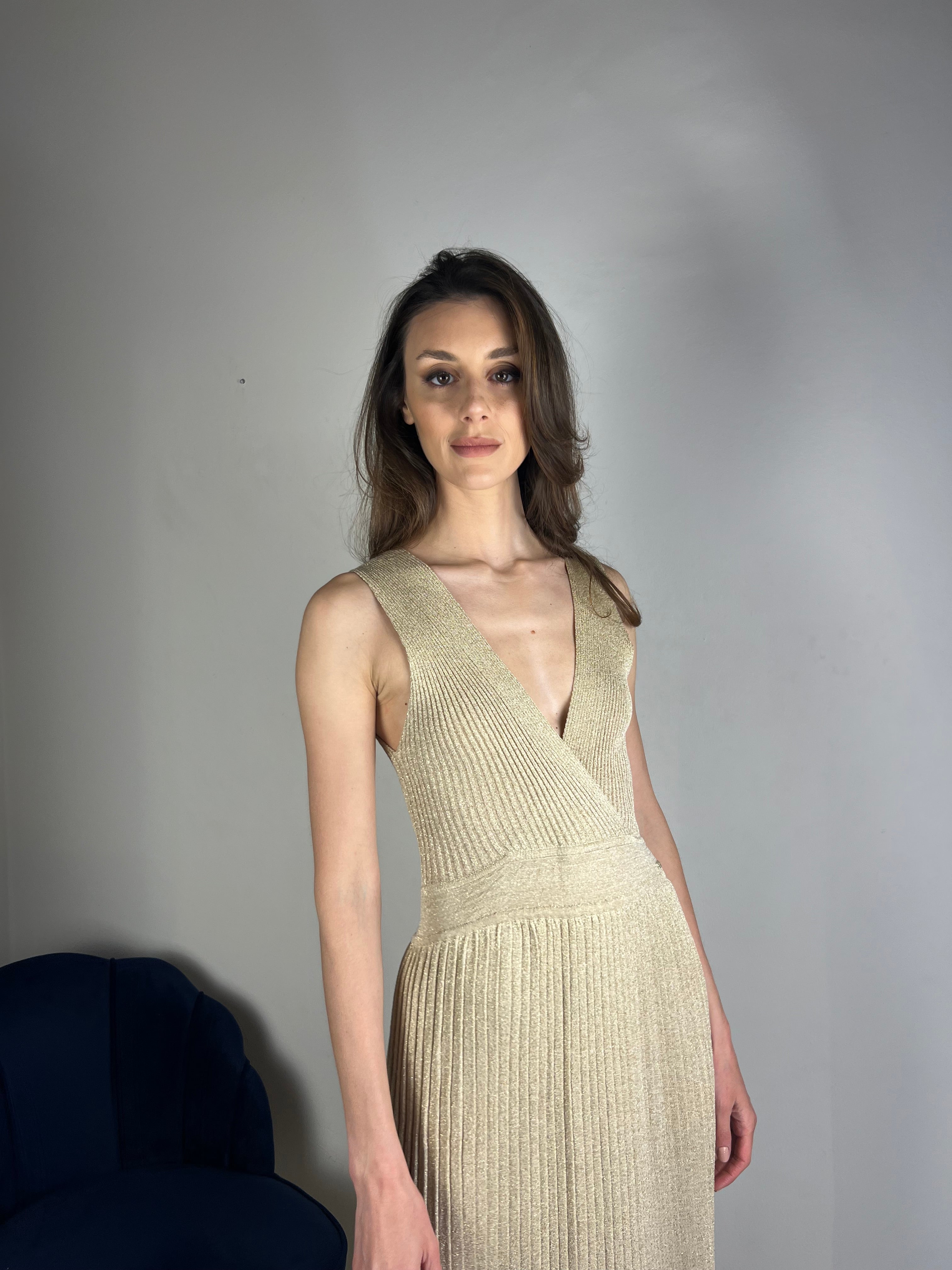 Abito oro lungo