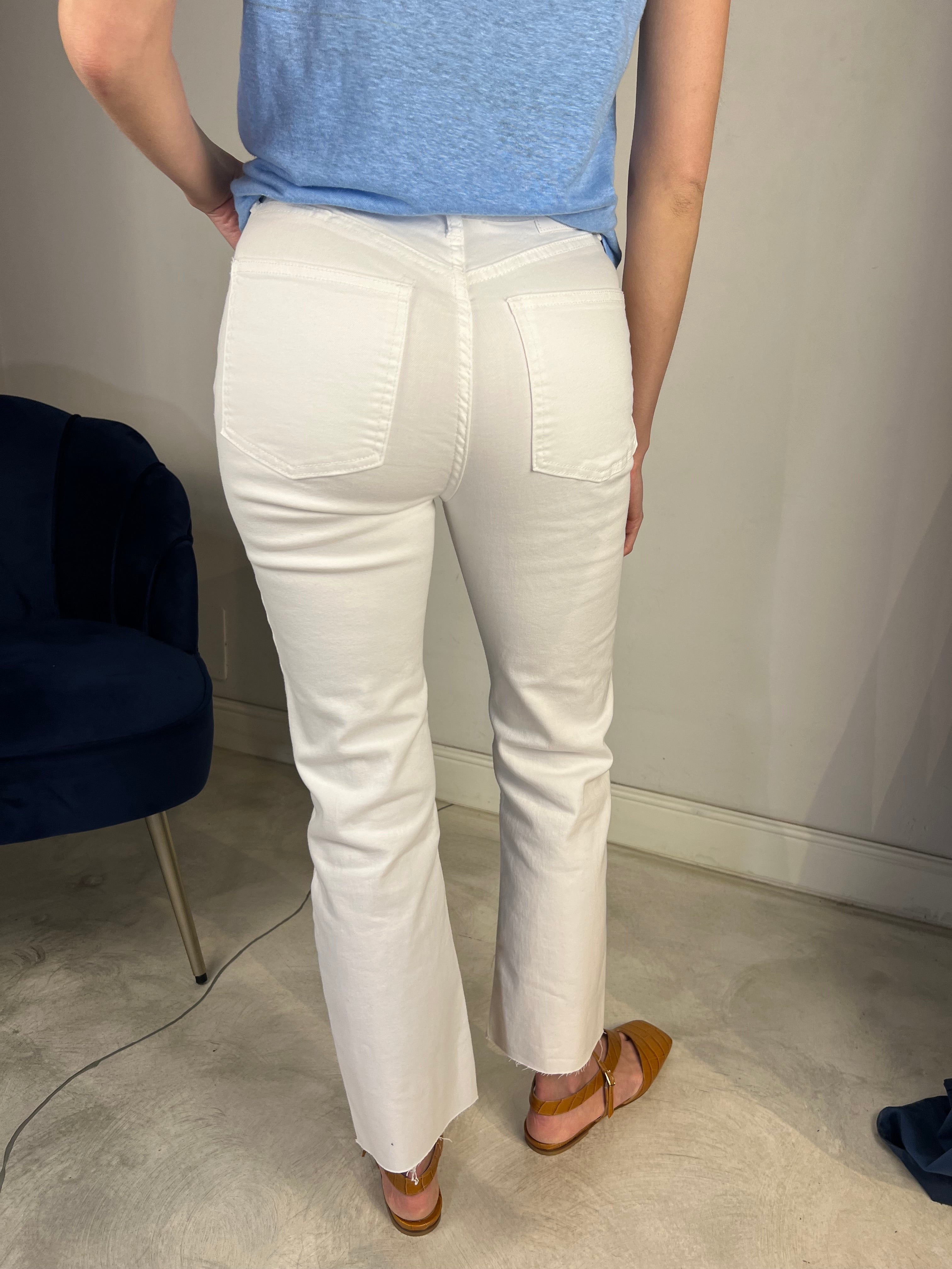 Jeans bianco cropped
