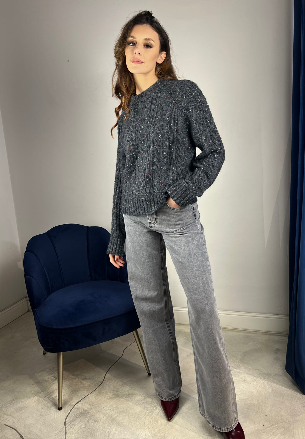 Maglione trecce