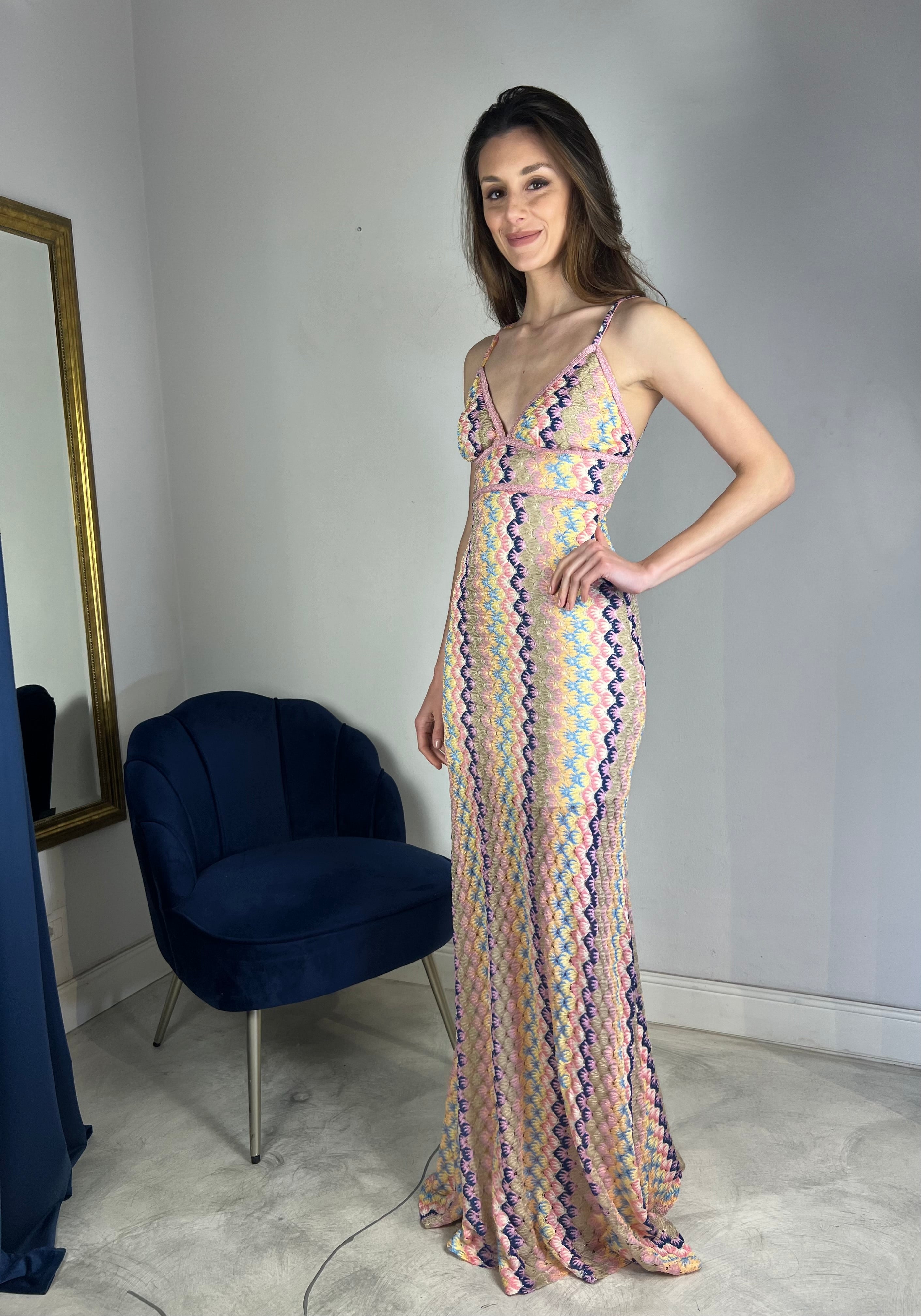 Slip dress multicolor