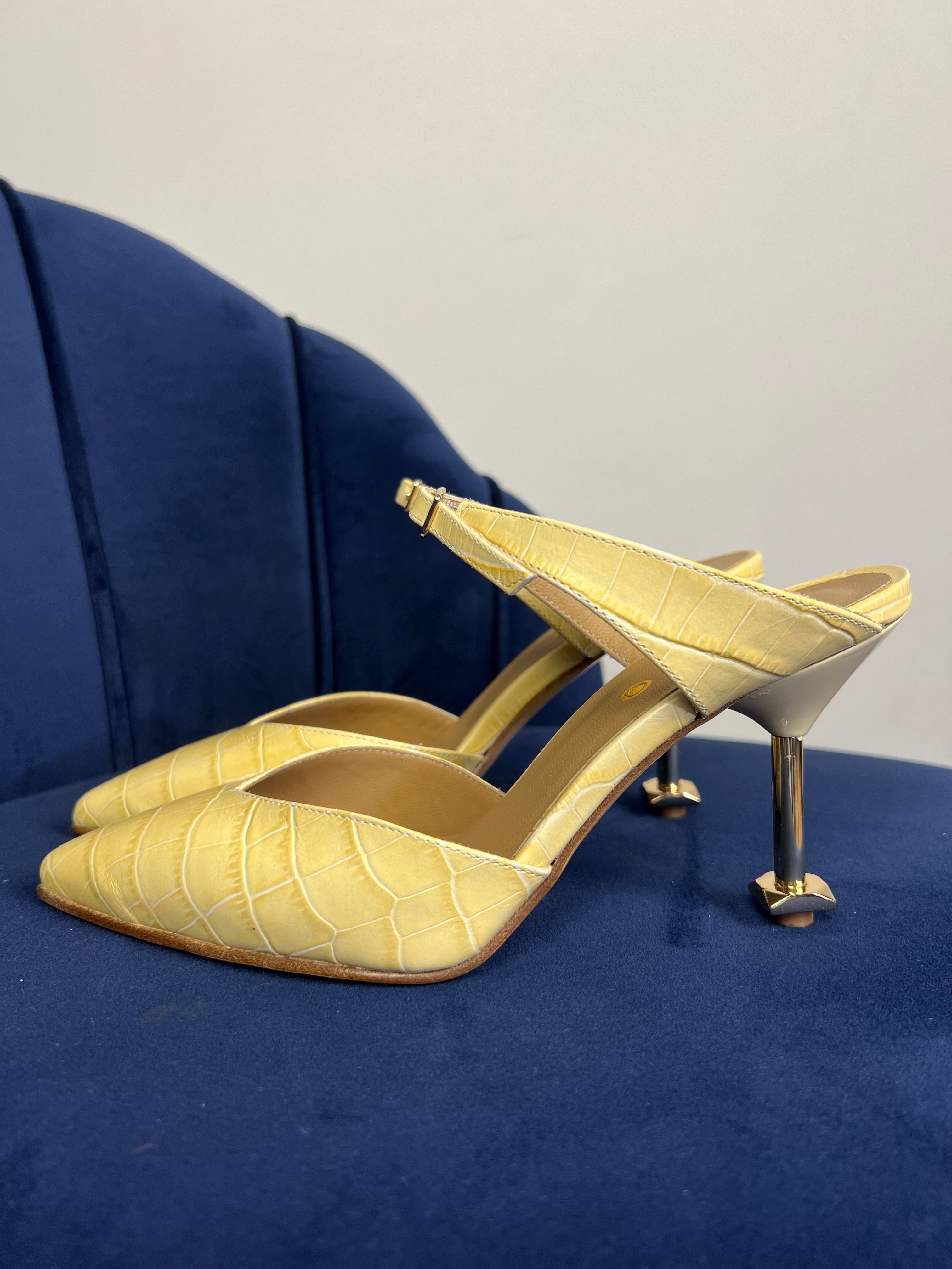 Sabot giallo stampa cocco