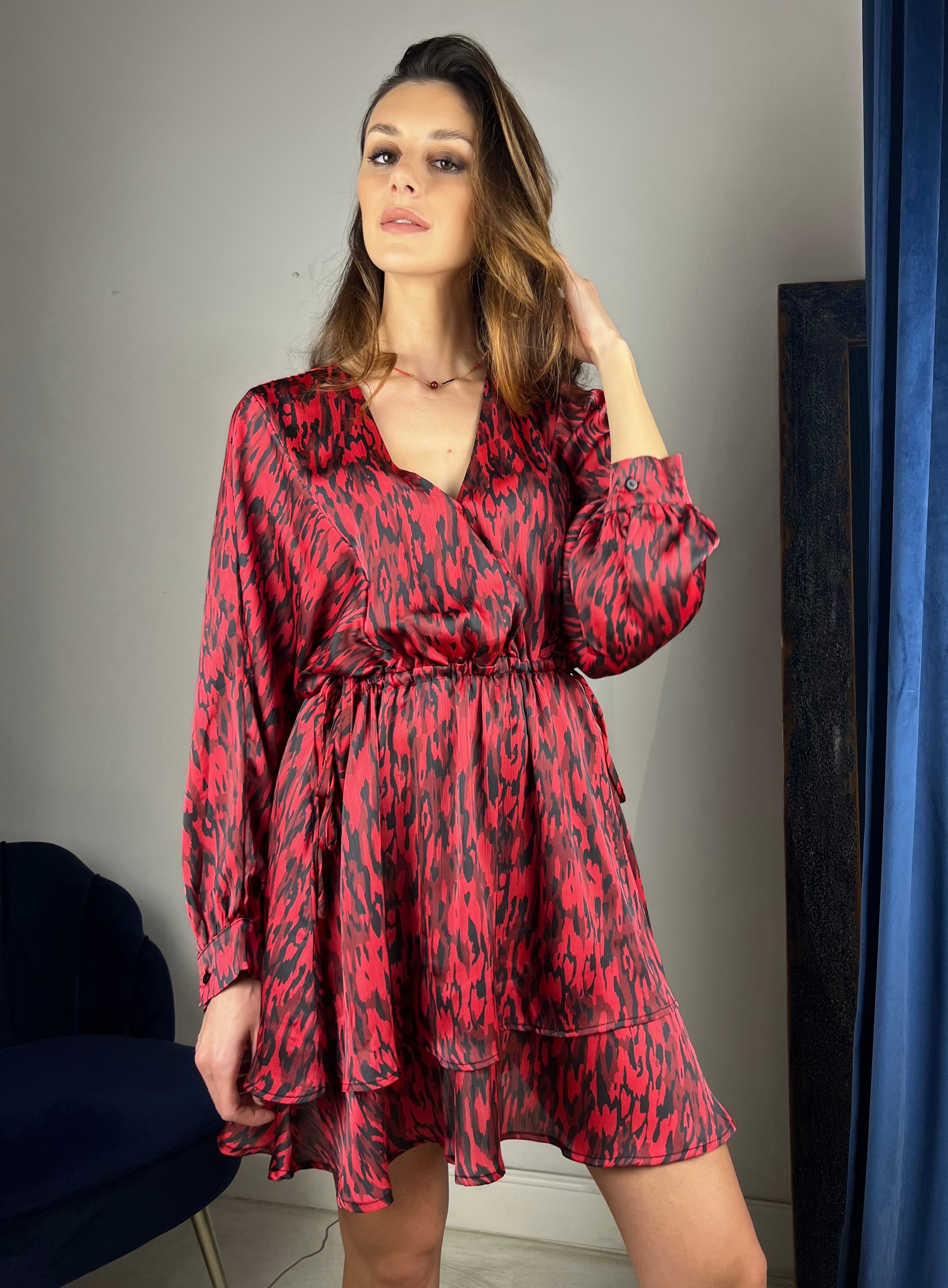 Abito corto in stampa