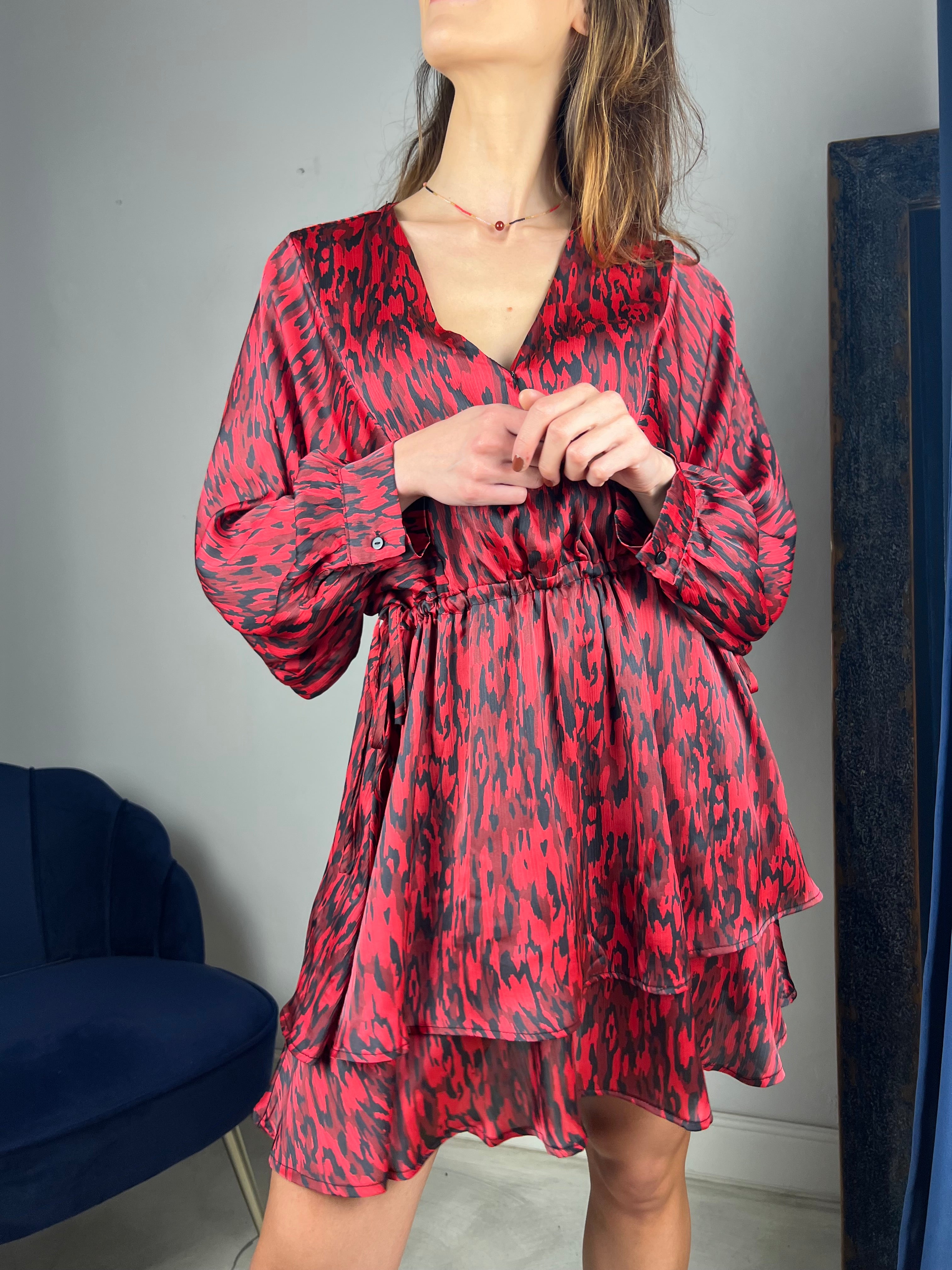 Abito corto in stampa