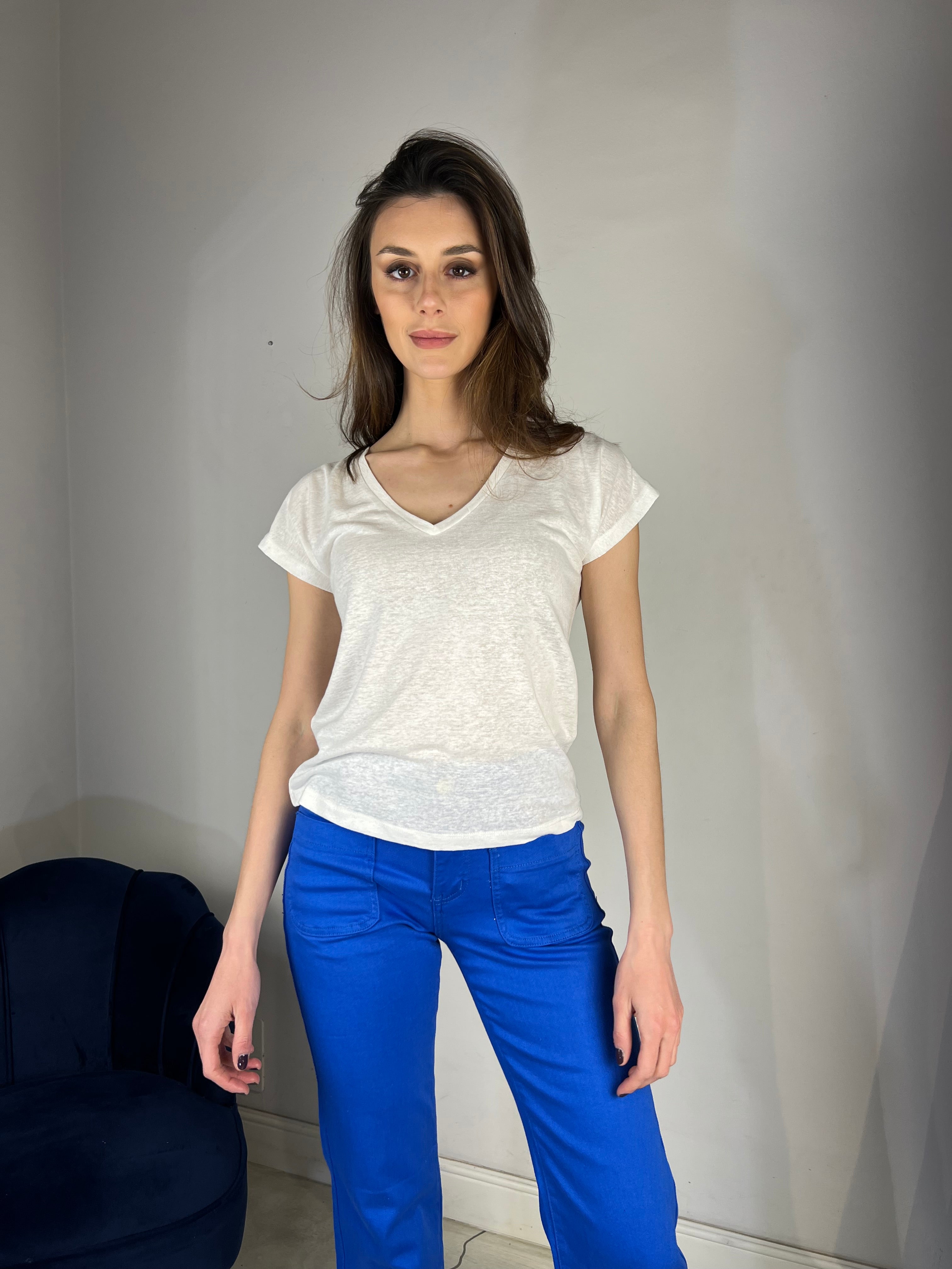 Tshirt bianca con greche