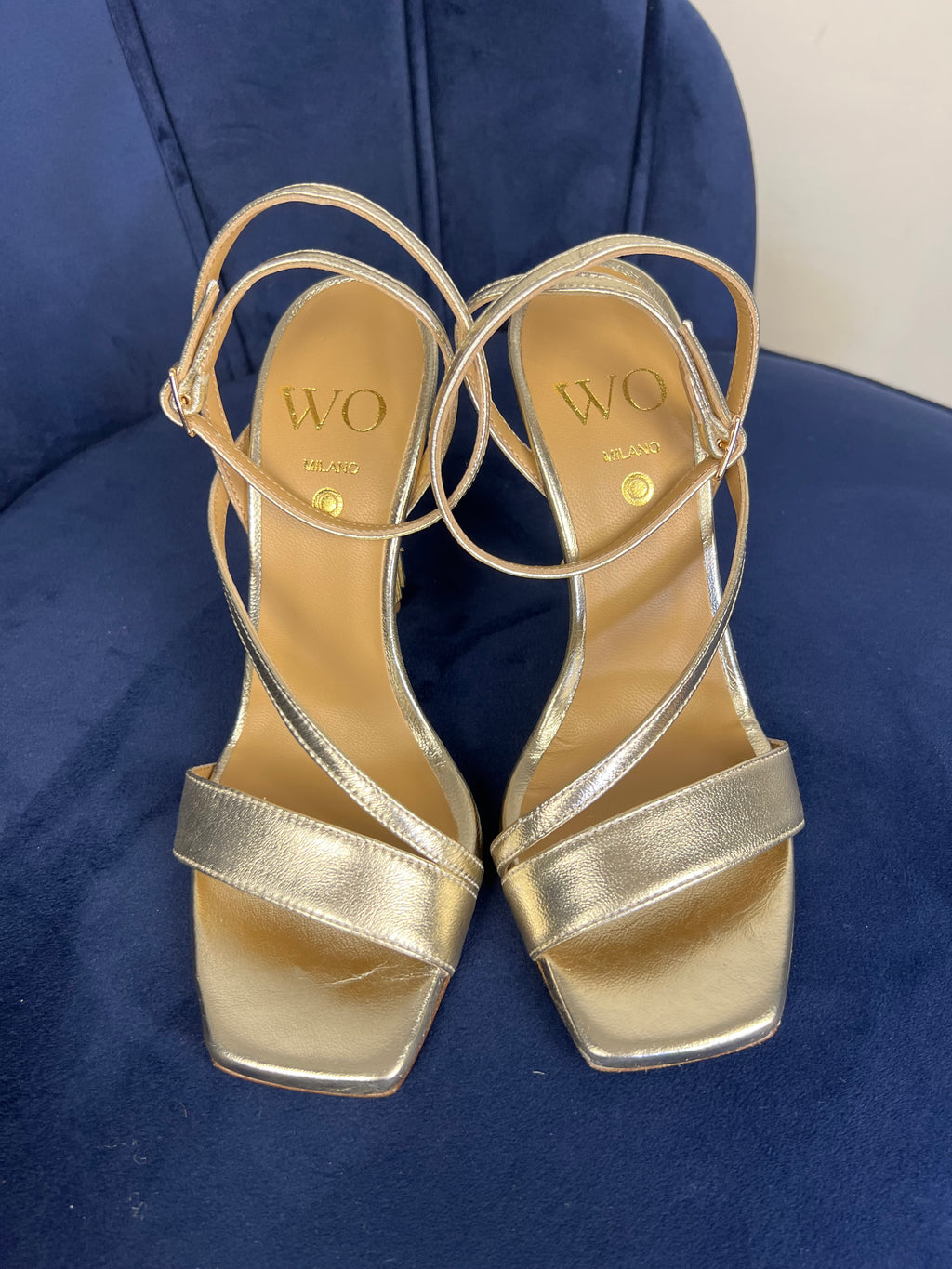 Sandali oro con frange
