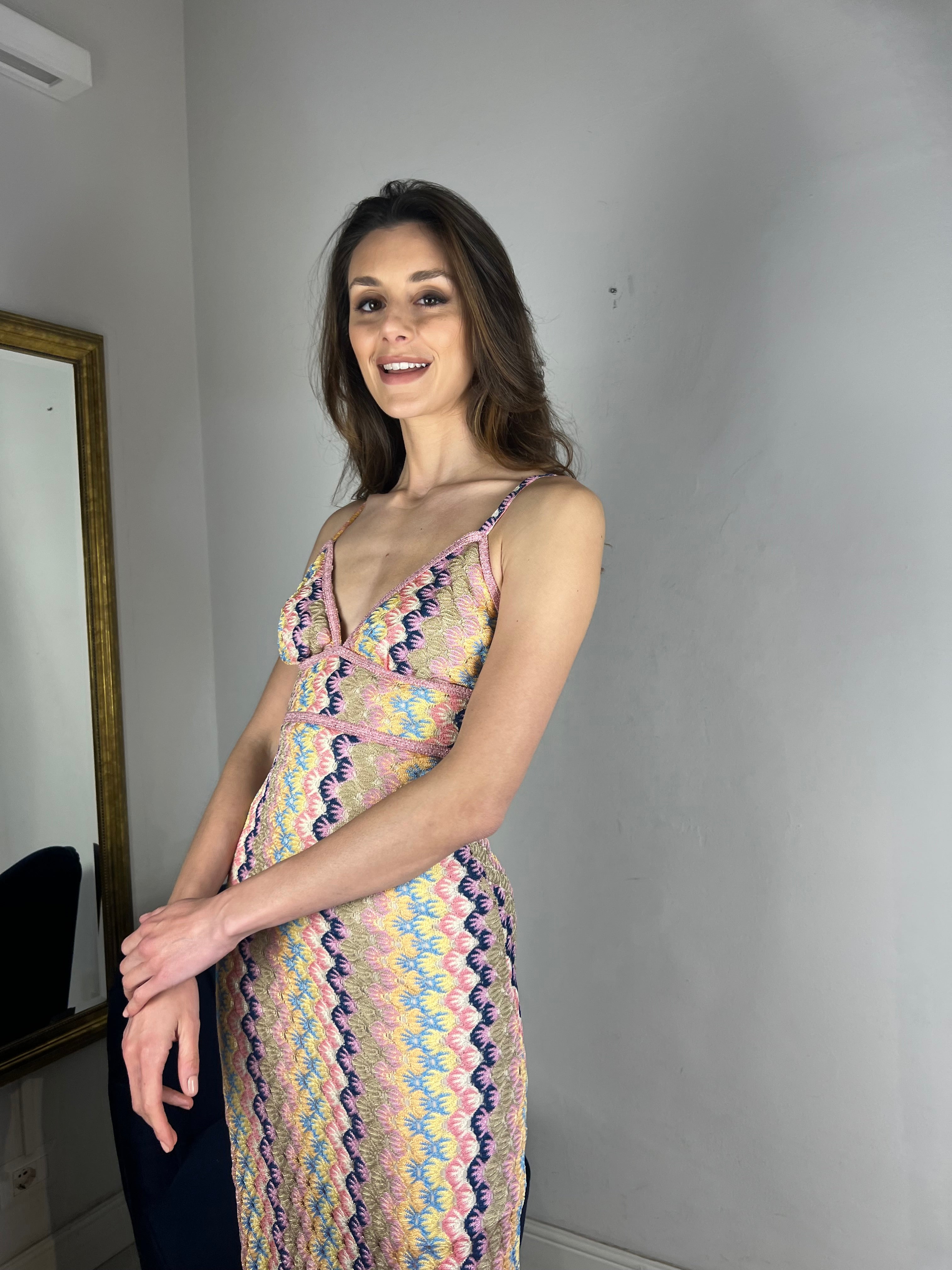 Slip dress multicolor