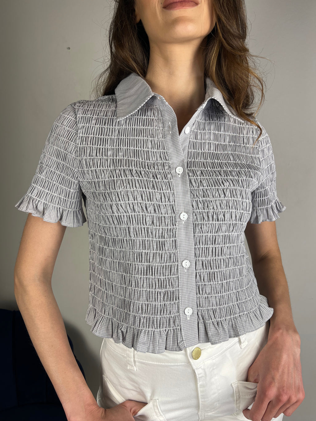Camicia arricciata