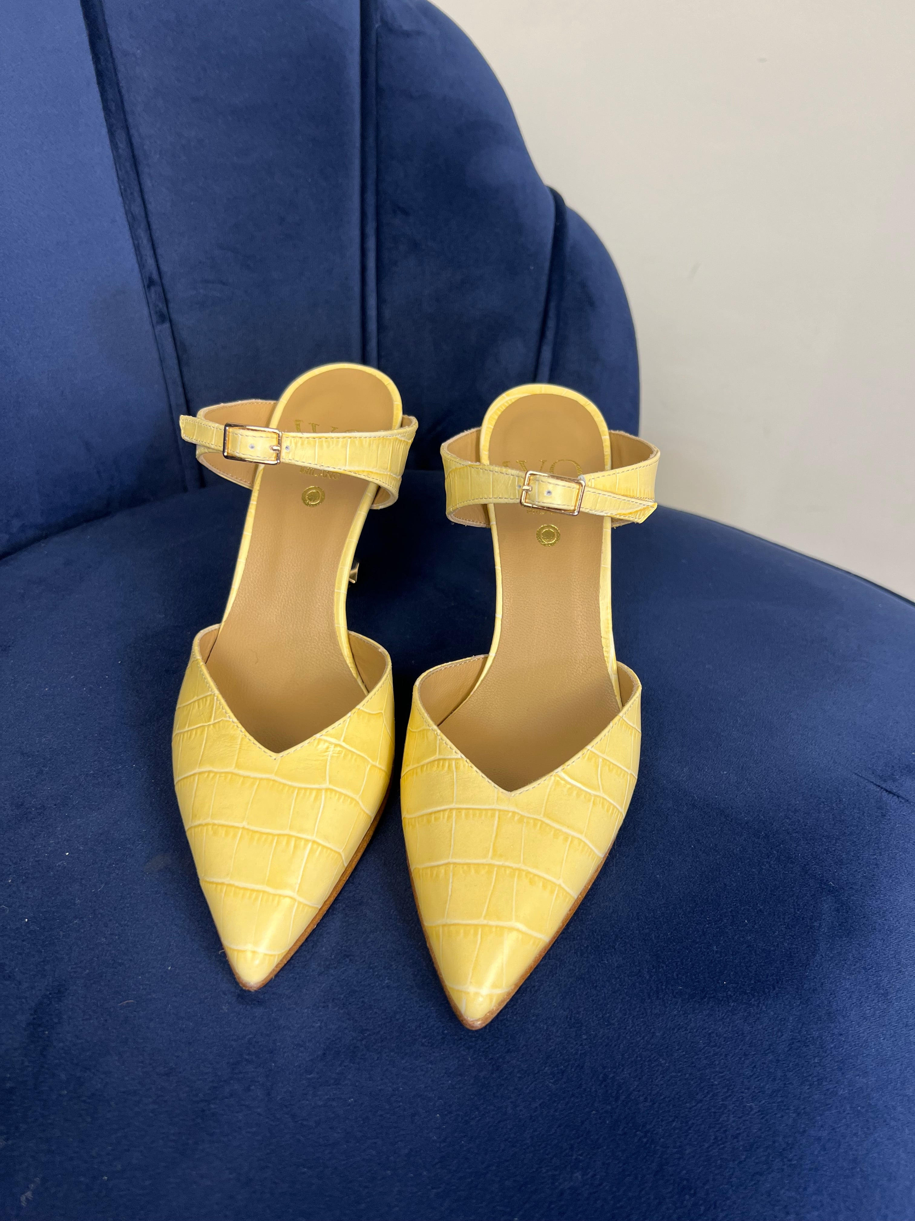 Sabot giallo stampa cocco