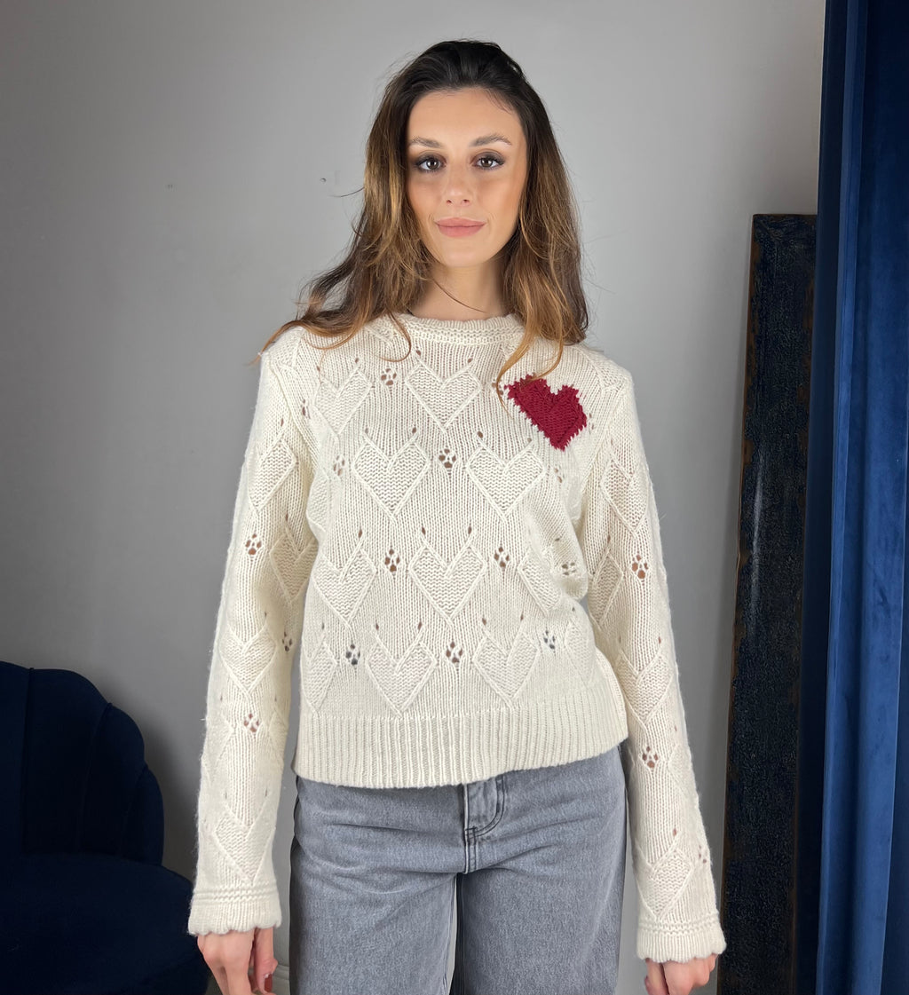 Maglione cuore