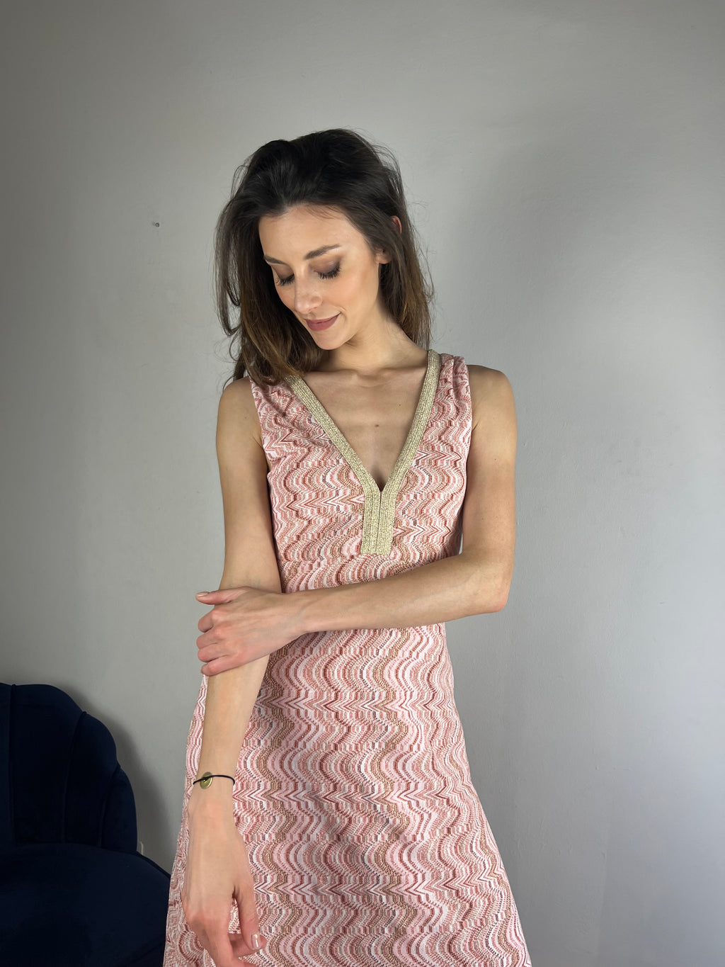 Abito estivo lungo rosa