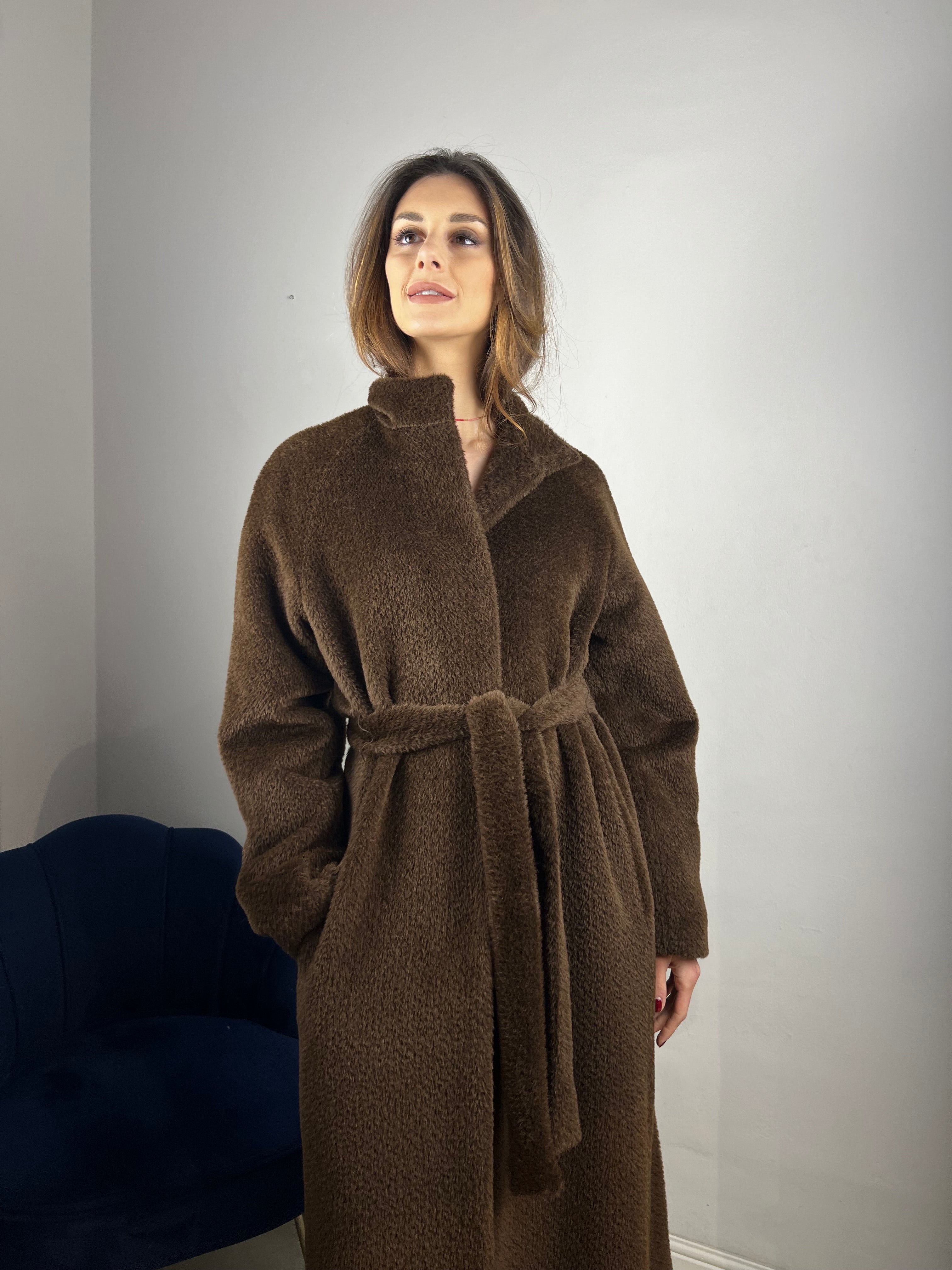 Cappotto lana e alpaca lunghissimo