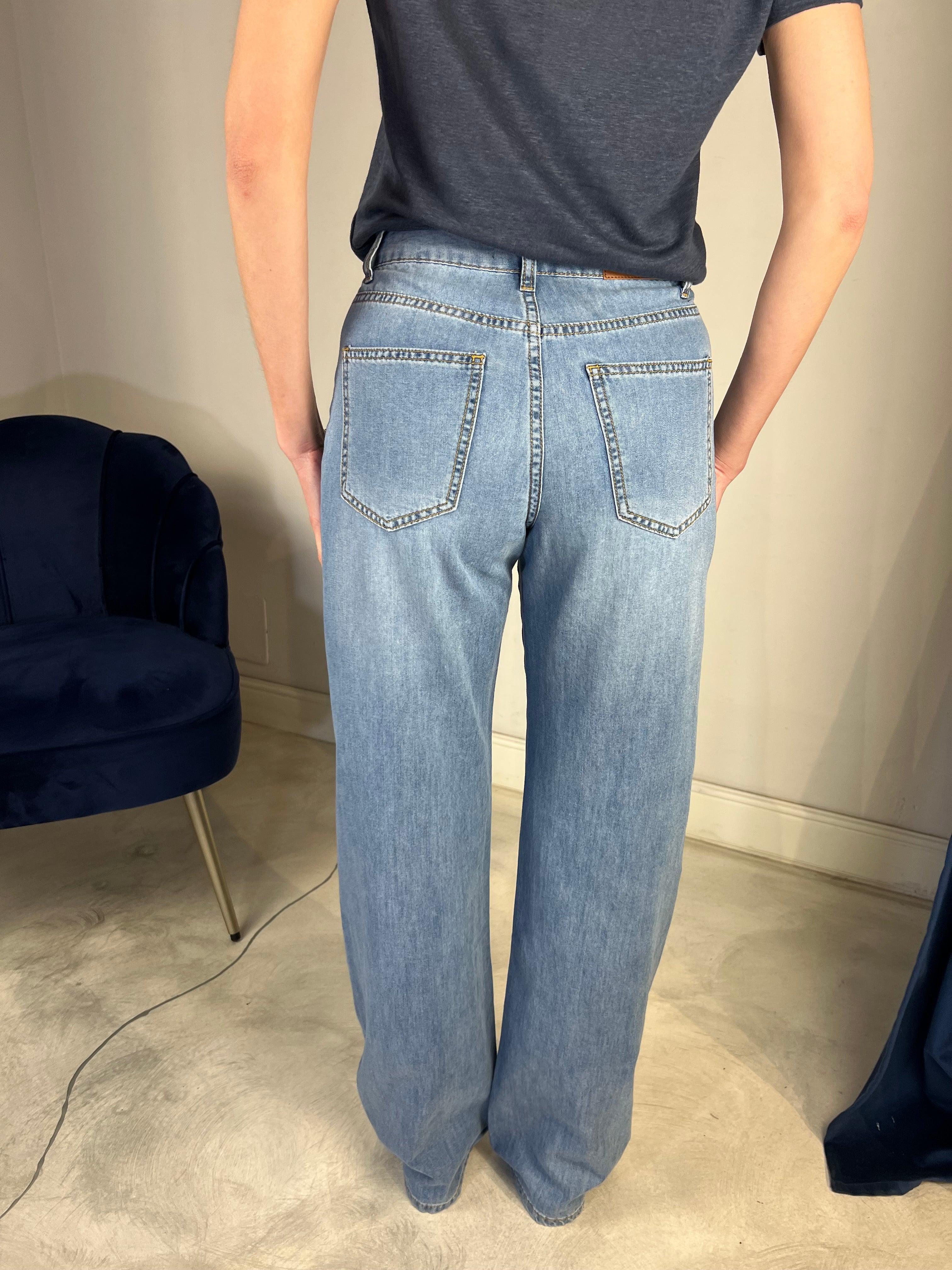 Jeans Wide Leg leggero
